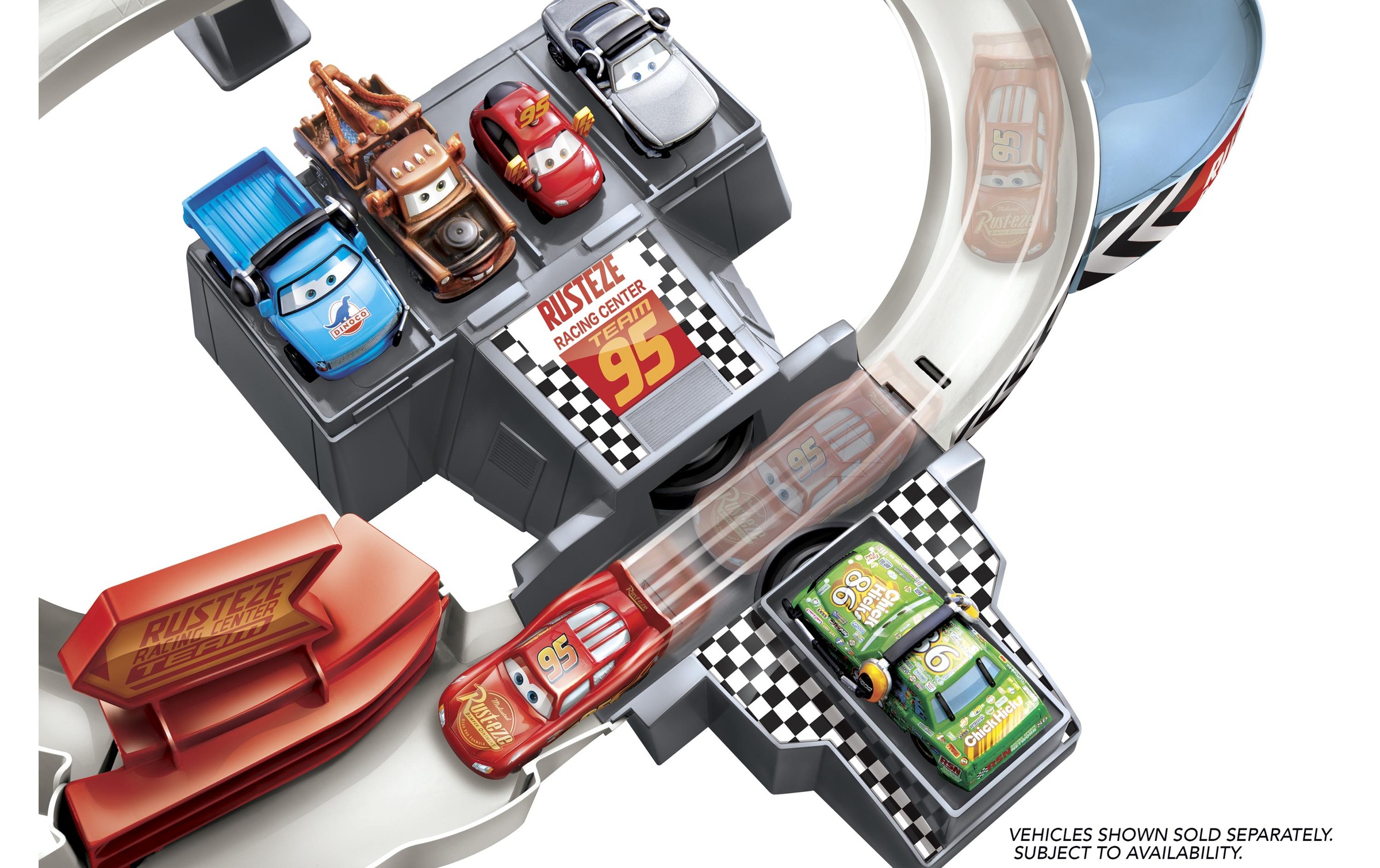 Mattel® Autorennbahn »Cars Disney Cars Rusteze Double Circuit Speedway«