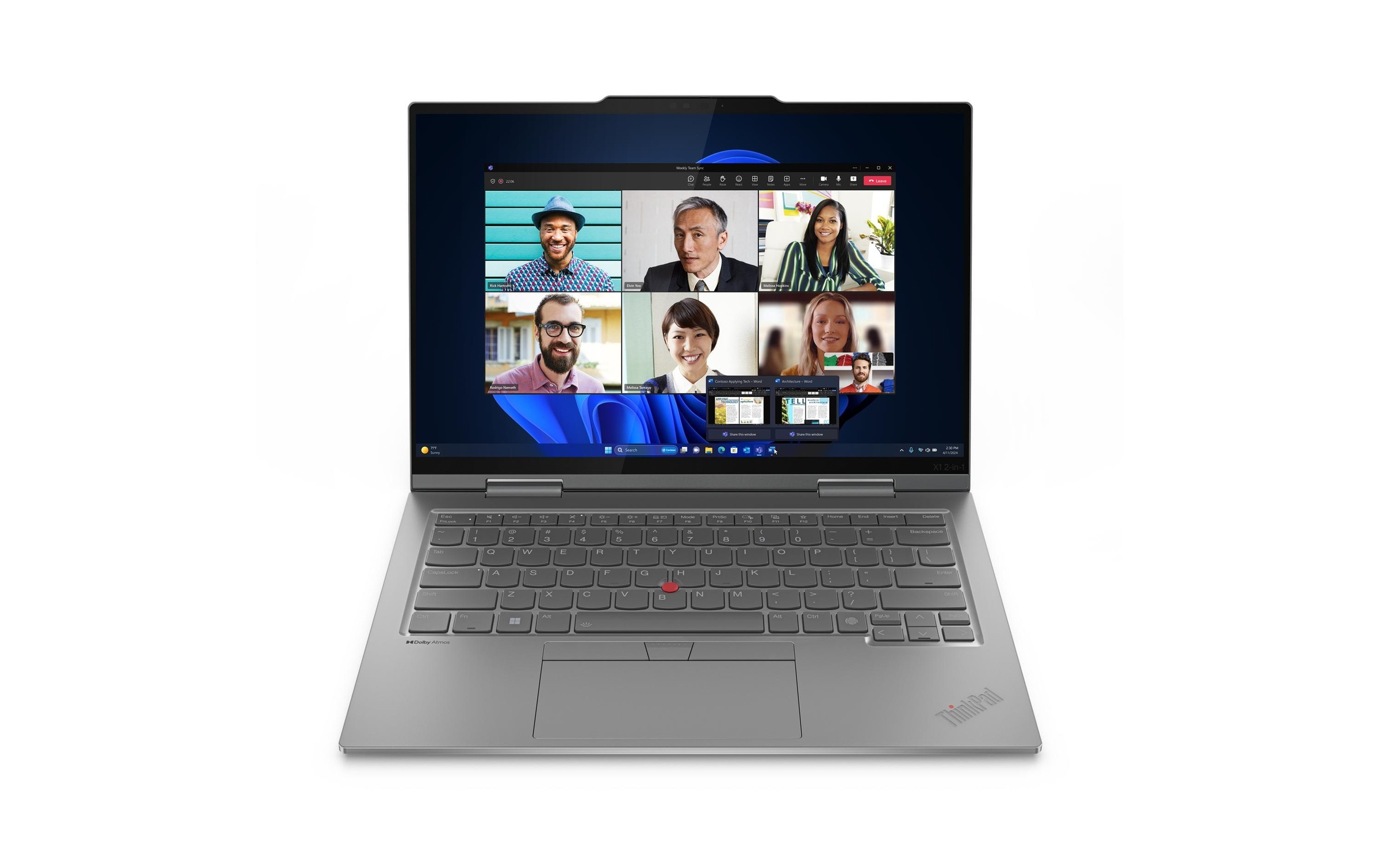 Lenovo Notebook »ThinkPad X1 2in1 Gen. 9 (Intel), 5G«, 35,42 cm, / 14 Zoll, Intel, Core Ultra 5, 512 GB SSD