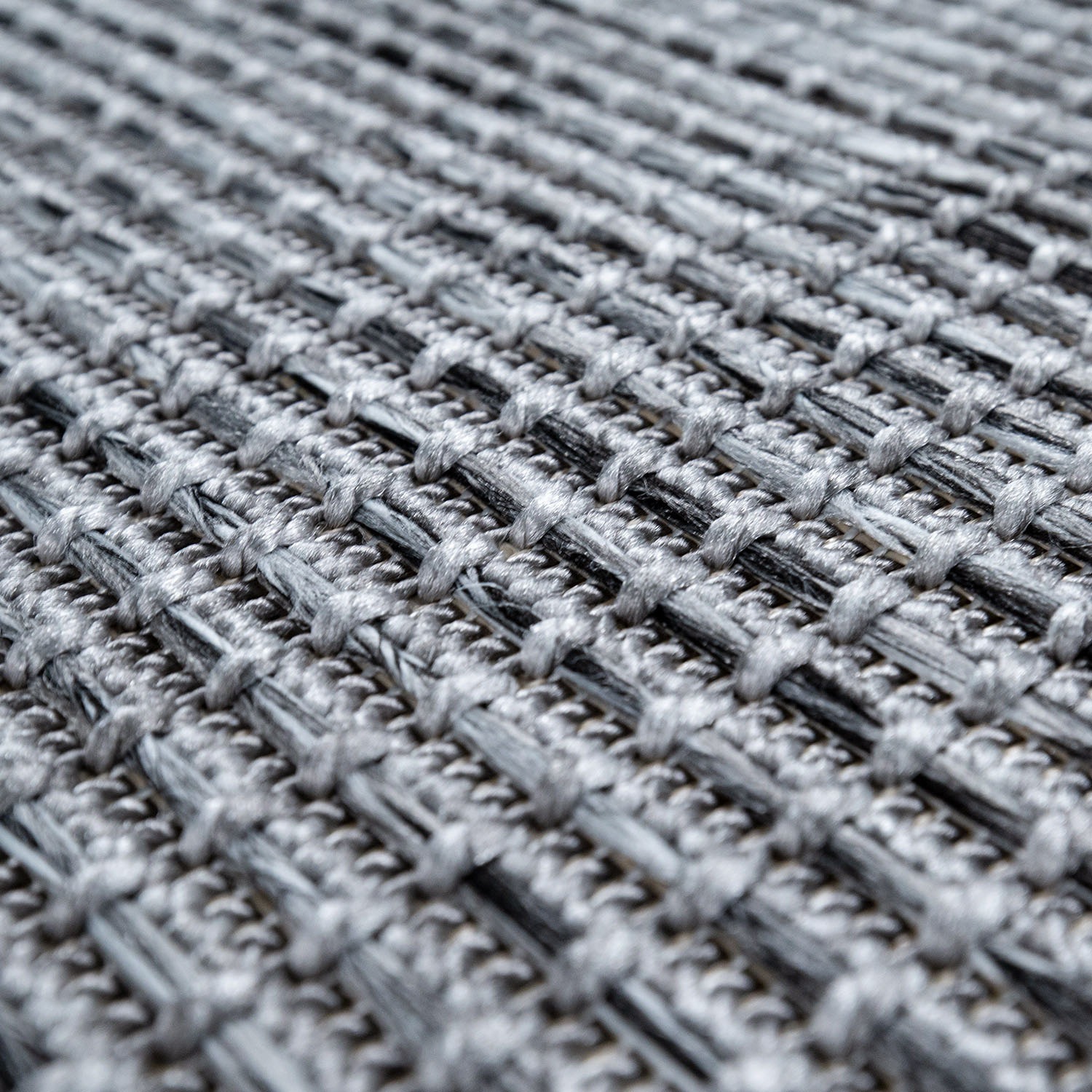 Paco Home Teppich »Quebec 135«, rund, 4 mm Höhe, Flachgewebe, meliert, In- und Outdoor geeignet, Wohnzimmer