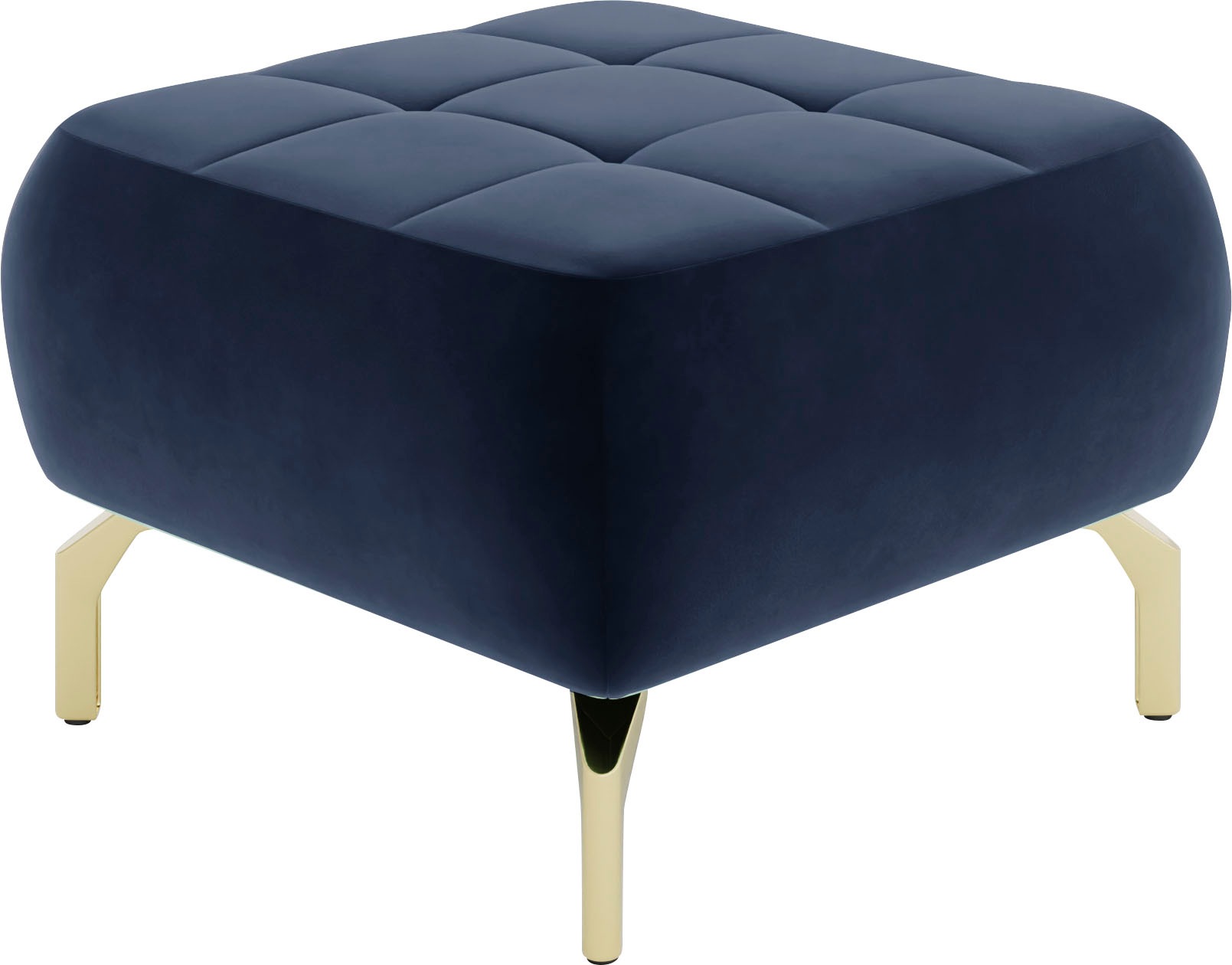 sit&more Polsterhocker »Orient 1«, goldfarbene Metallfüsse