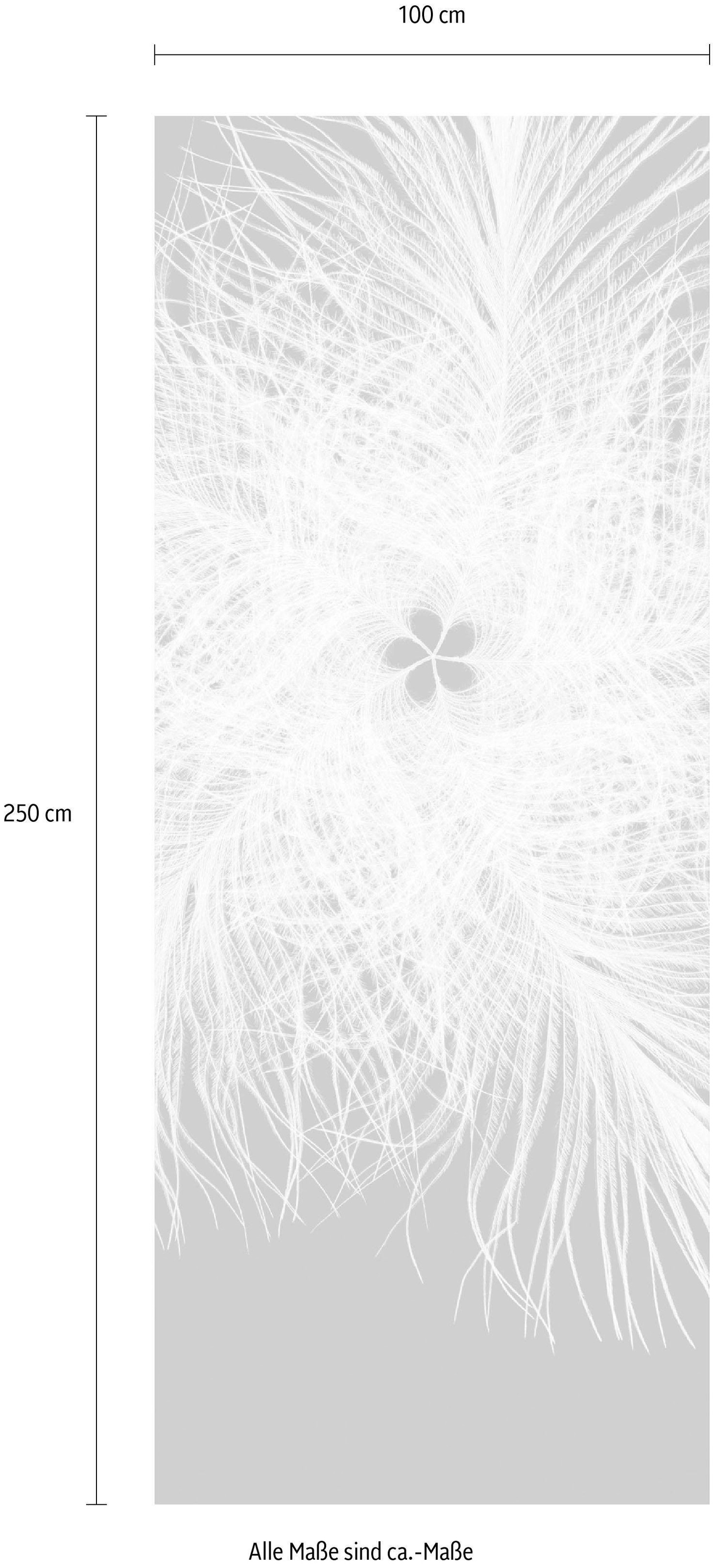 Komar Vliestapete »Digitaldruck Vlies - Federkern - Grösse 100 x 250 cm«, bedruckt, Wohnzimmer, Schlafzimmer