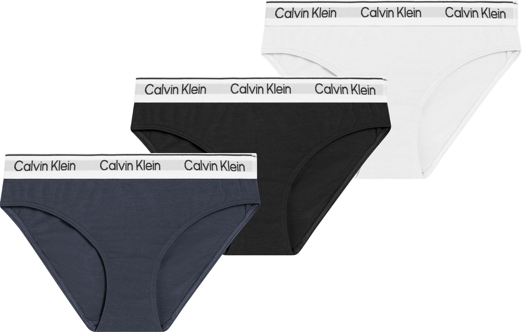 Calvin Klein Underwear Brasilslip »3PK BIKINI« Packung, 3er-Pack, 3 Stk. mit Logobund