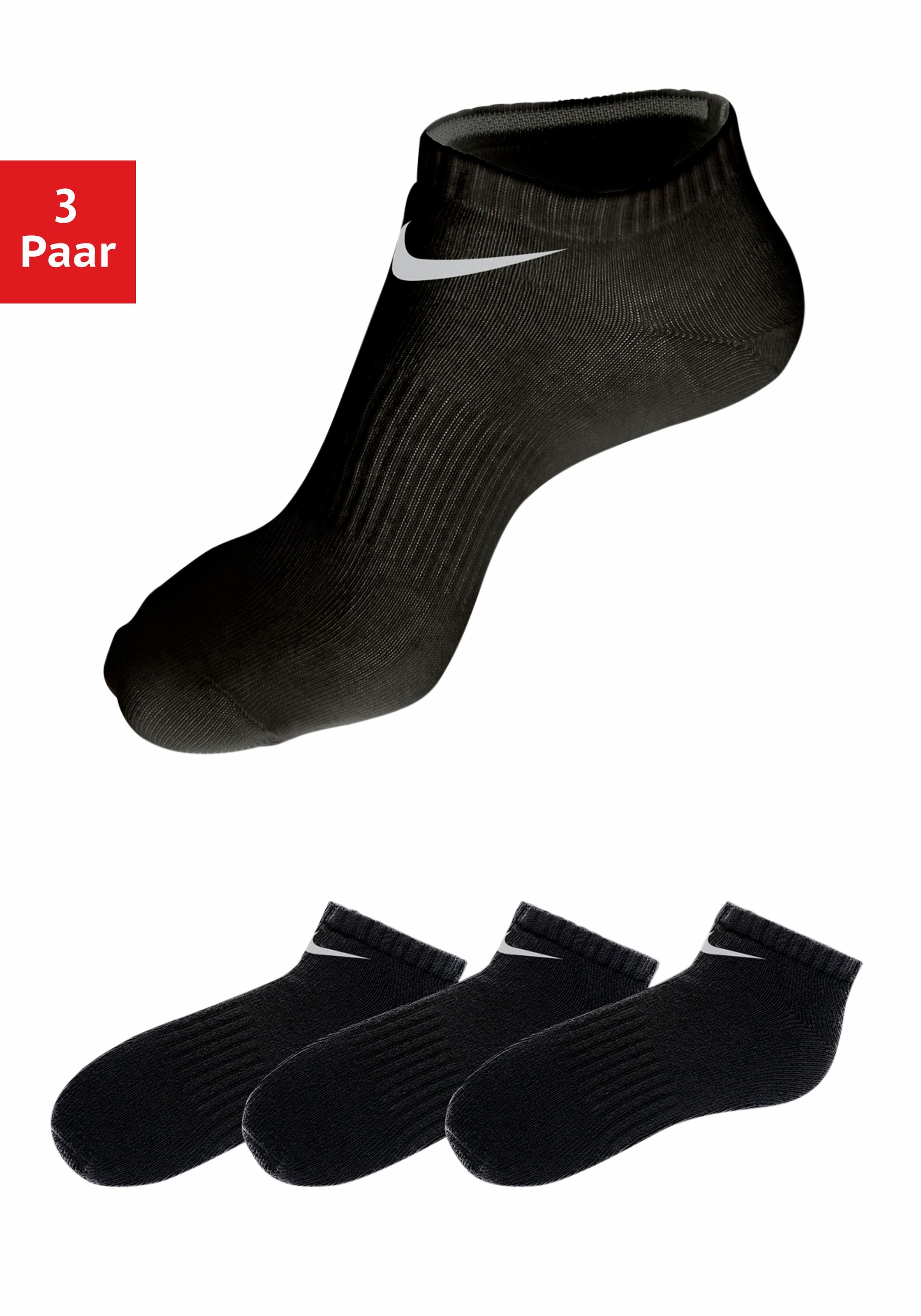 Sneakersocken, (3 Paar), mit Mittelfussgummi