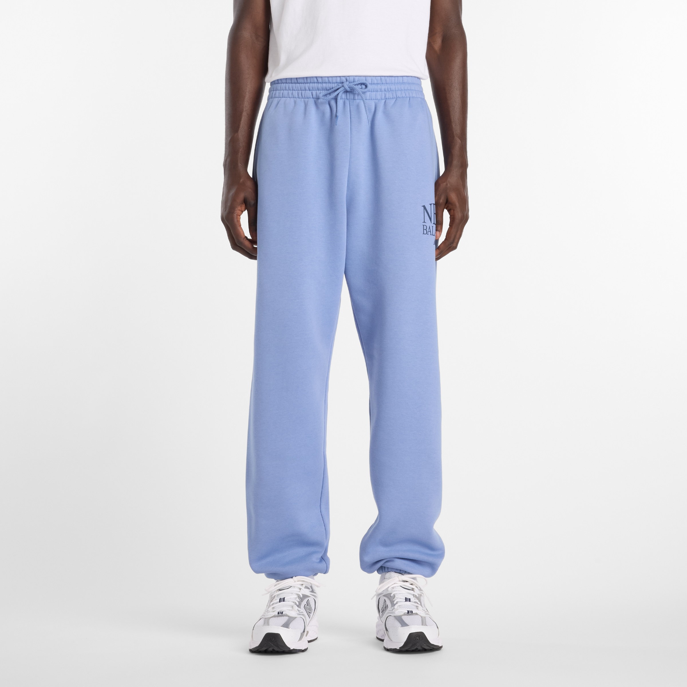 New Balance Jogginghose mit Kordelverschluss, aus Baumwoll-Polyester-Material