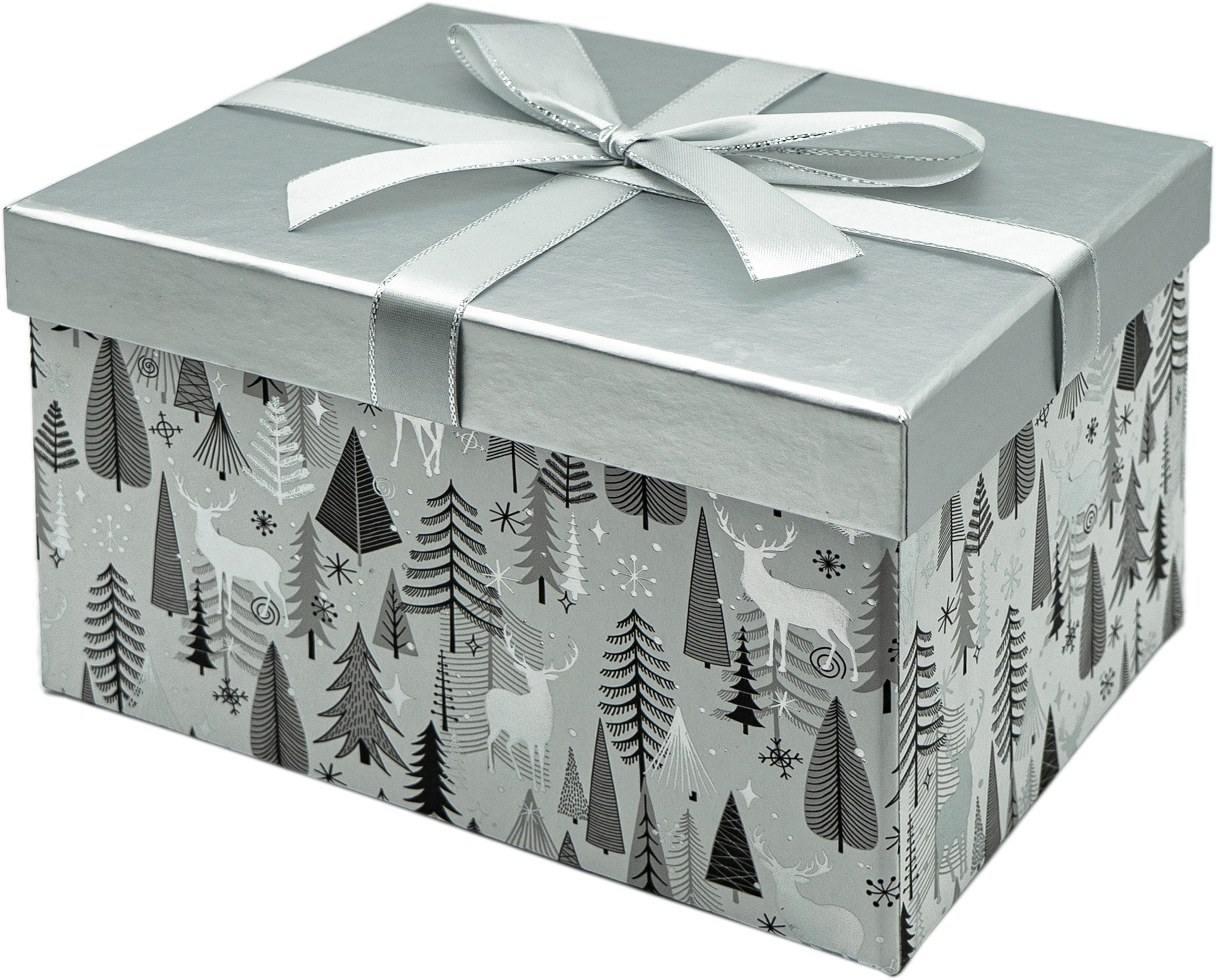 NOOR LIVING Geschenkbox »Weihnachtsdeko«, (Set, mit Prägung | online Schleife bestellen edle Jelmoli-Versand aus 4 St.), Satinband