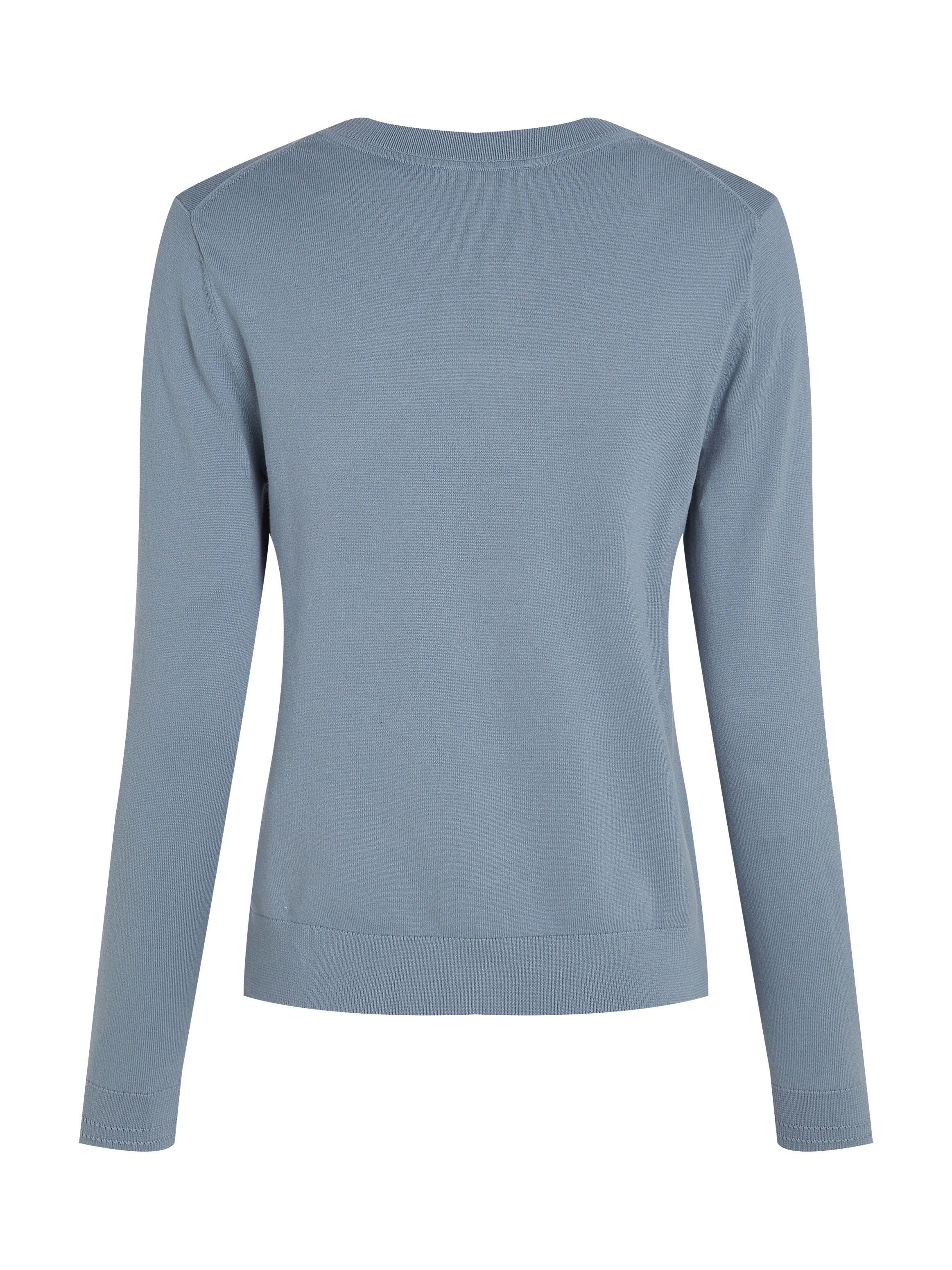 Tommy Hilfiger Rundhalspullover »CO JERSEY STITCH LS C-NK SWT«, mit Logostickerei