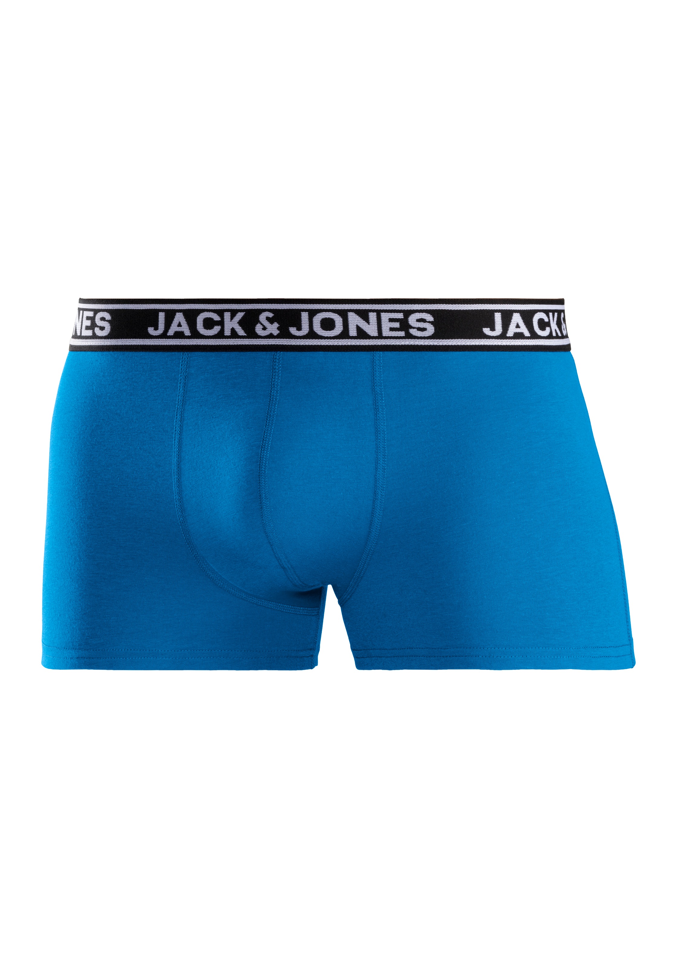Jack & Jones Trunk »JACCRISP im 6er Pack mit Logobund und Stretchkomfort«, (Packung, 6 St.), unifarben mit Farbeinsatz, modisch, eng anliegend, Baumwollmischung