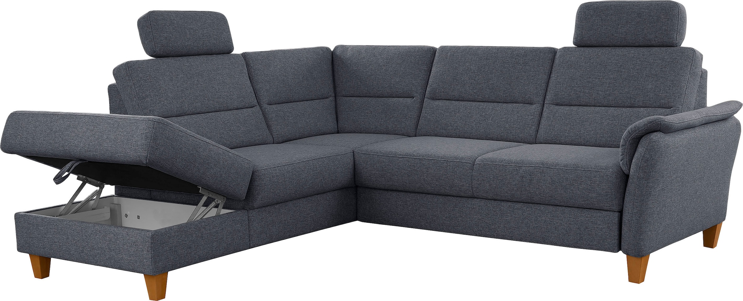 Home affaire Ecksofa »Palmera L-Form«, Federkern, wahlweise mit Bettfunktion und mit/ohne Stauraum