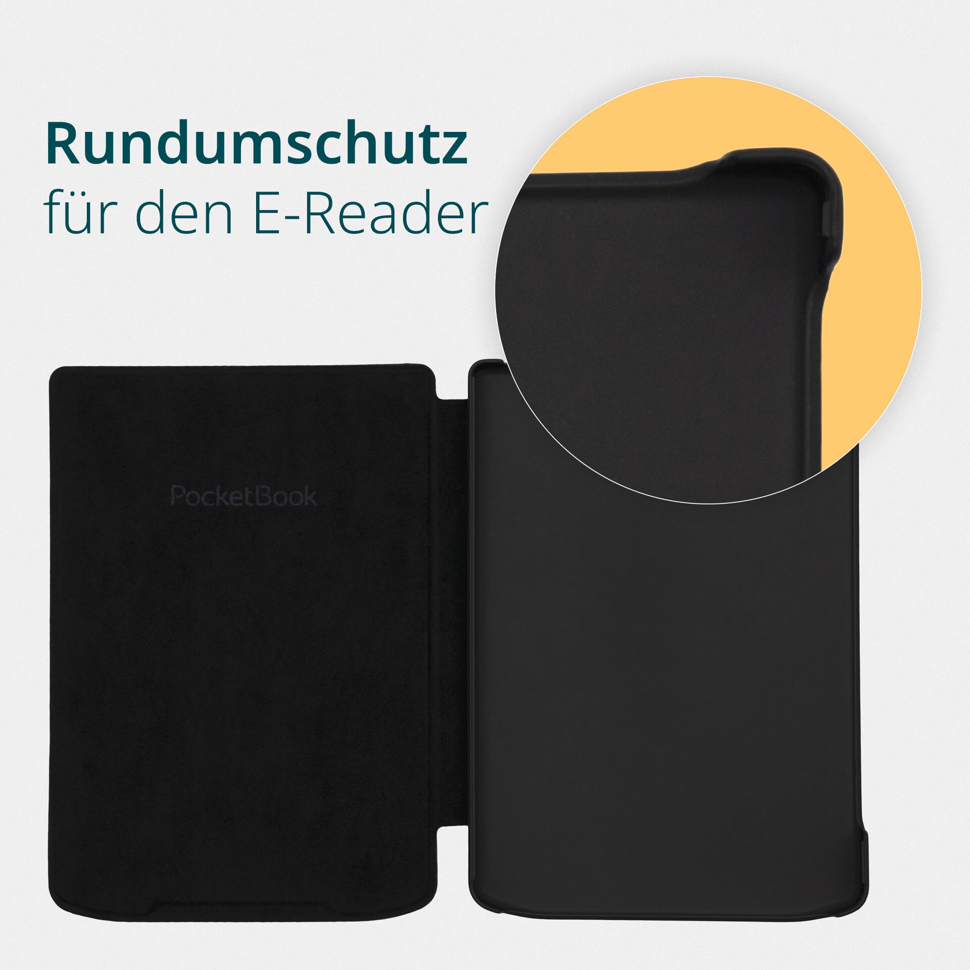 PocketBook E-Reader-Hülle »Shell Cover 6 für Verse, Verse Pro & Verse Pro Color«, 15,2 cm (6 Zoll), Backcover, Schutzhülle, Book Cover, Case, Schutzcase, stossfest