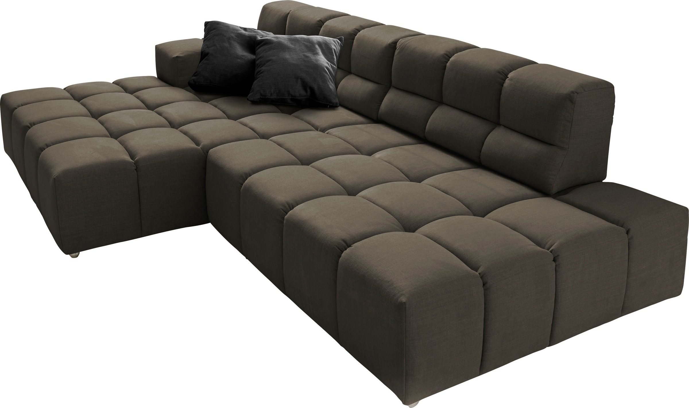 designwerk Ecksofa »Temple L-Form, tolles Designsofa«, mit Sitztiefenverstellung