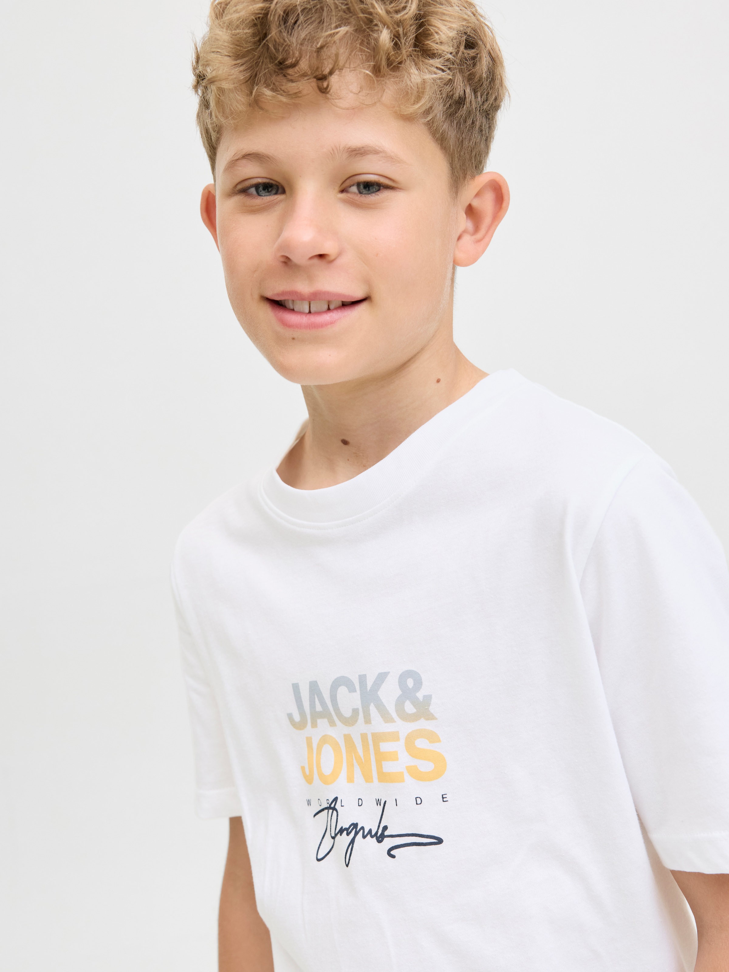 Jack & Jones Junior T-Shirt »JORCANGGU mit Druck und angenehmem Tragegefühl«, bedruckt, modisch, regular fit, Single Jersey, Rundhals