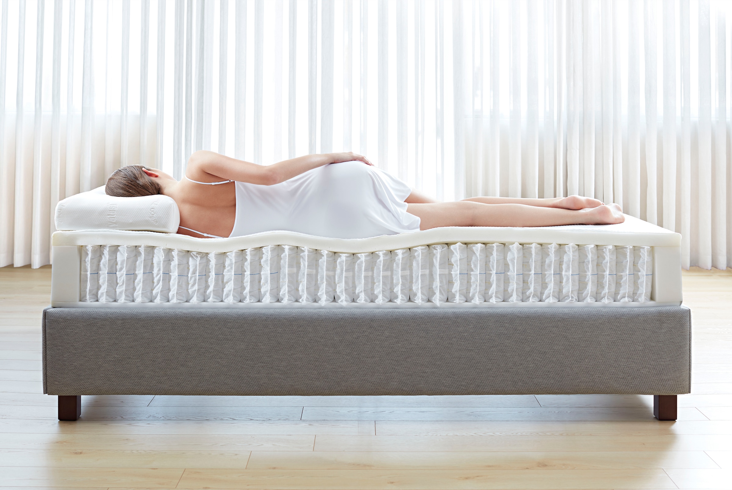 Yatas Bedding Taschenfederkernmatratze »Dream Box Roll PRO, Matratze 90x200, 140x200 cm & weitere Grössen«, 24 cm hoch, 416 Federn, (1 St.), H2 / H3, wendbar, ergonomisch, atmungsaktiv