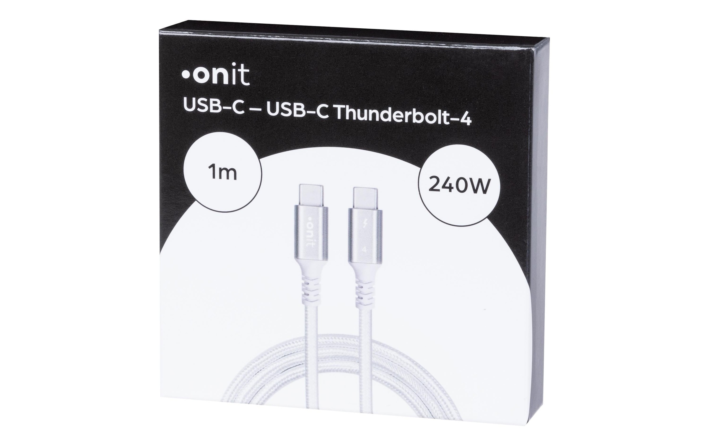 onit USB-Kabel »Thunderbolt 4-Kabel USB C - USB C 1 m, Weiss«
