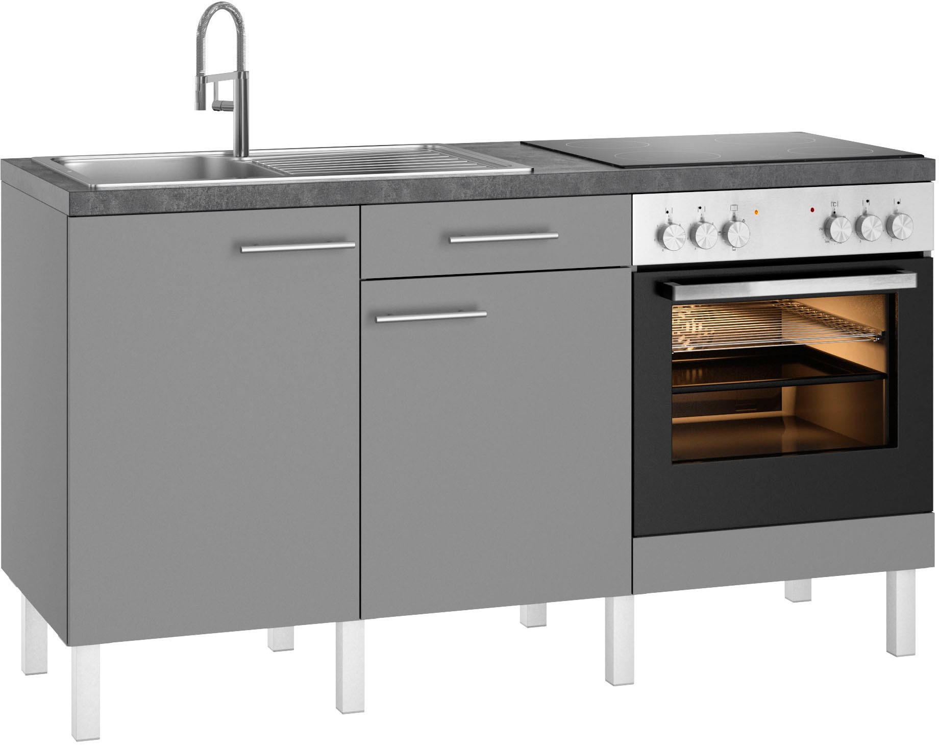 OPTIFIT Küche "Lilly" Breite 160 cm, wahlweise mit E-Geräten