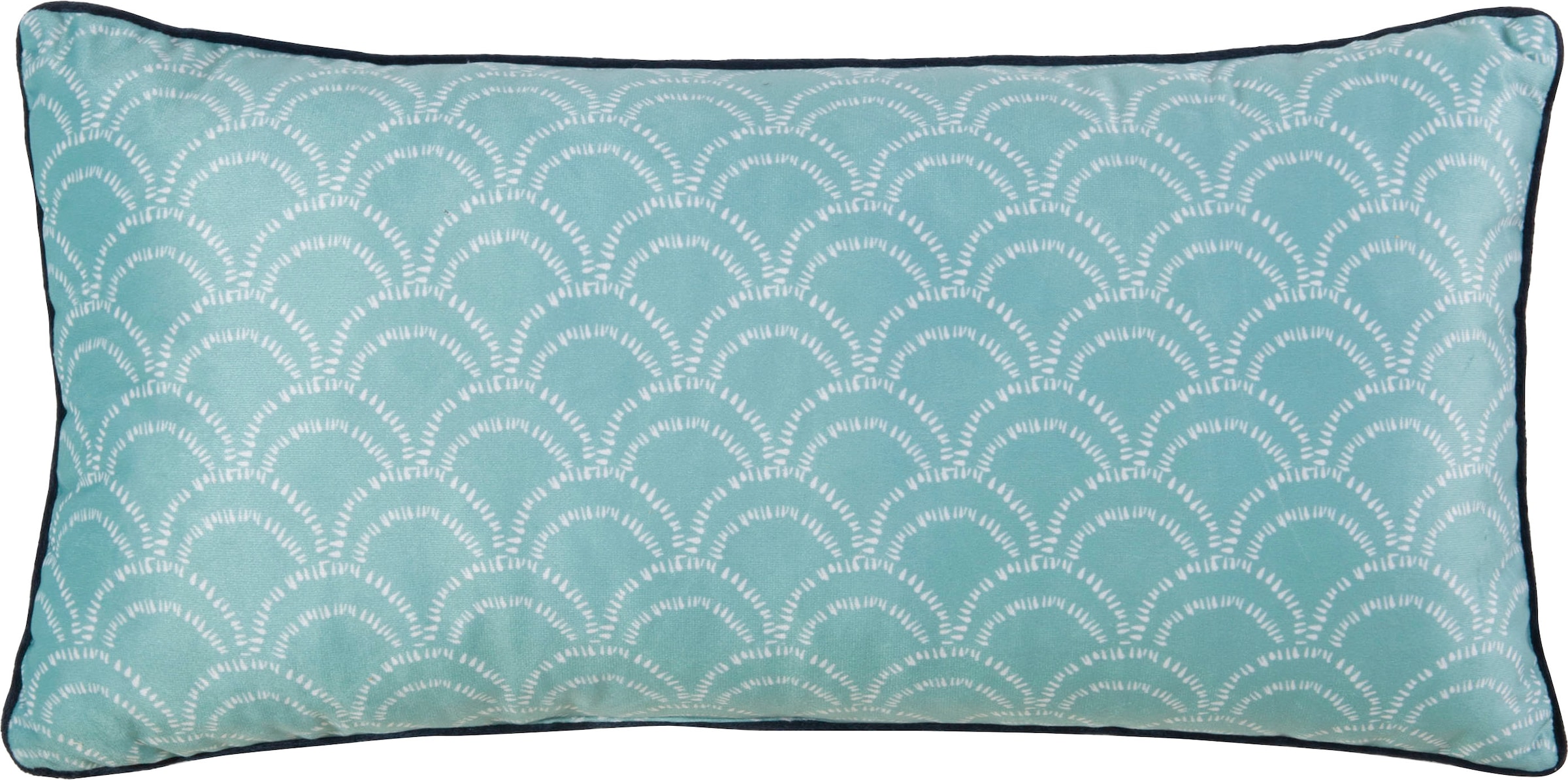 hip Dekokissen »Kimora«, Mit Füllung, 1 Stück, Mit Biese, 30x60, Wendeoptik, Weich, Bunt, Grün