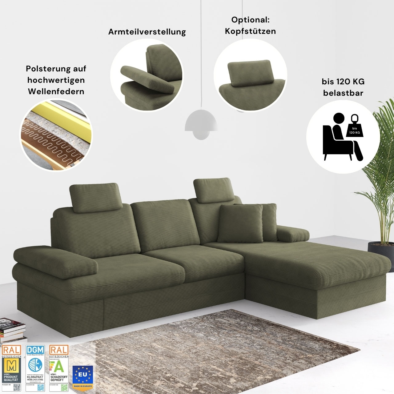 sit&more Polsterhocker »Moreno«, mit Stauraum