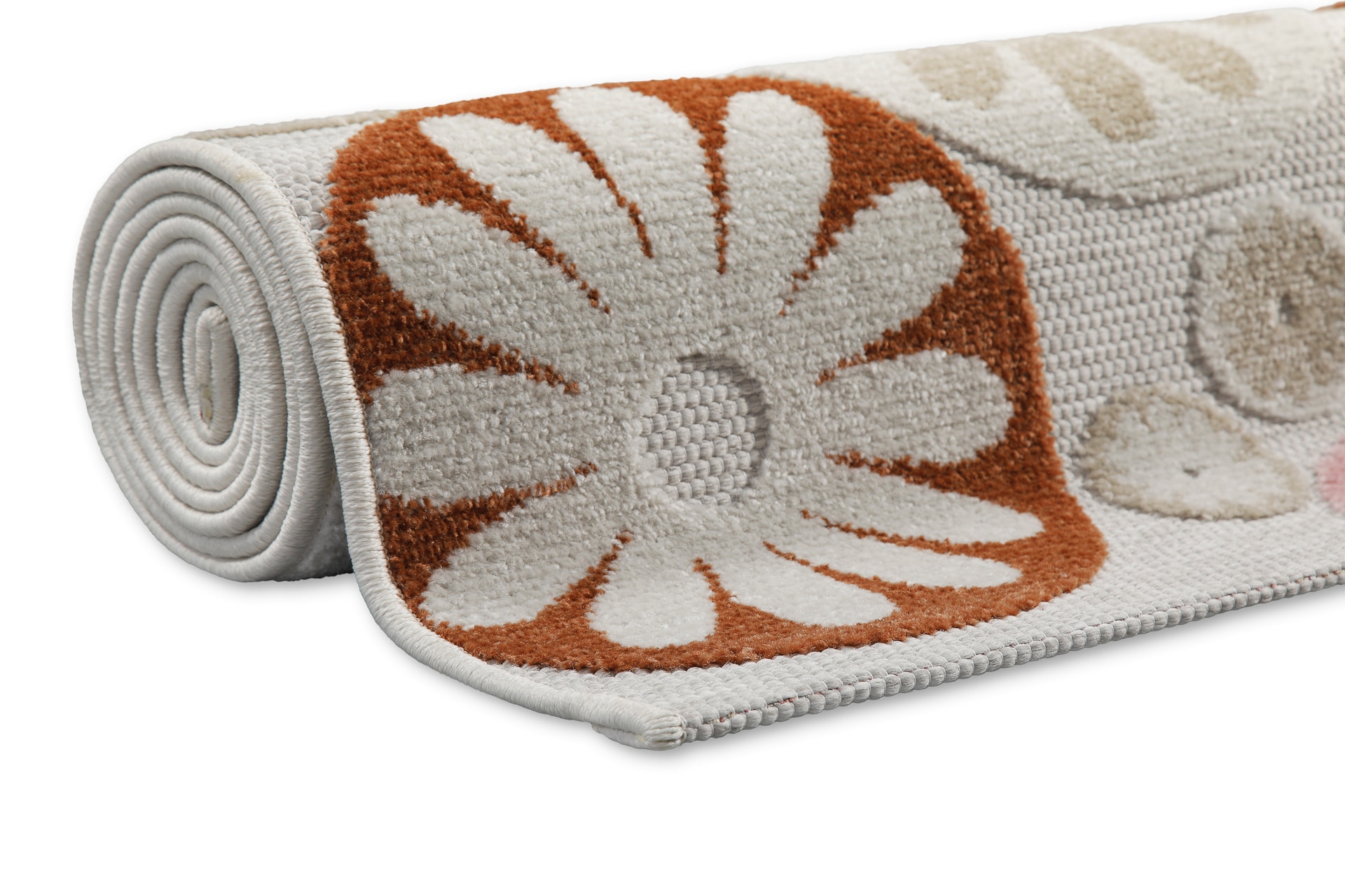 Wecon home Outdoorteppich »Flowerdrops«, rechteckig, 5 mm Höhe, Läufer, für Innen & Aussen, pflegeleicht, Hoch-Tief Effekt