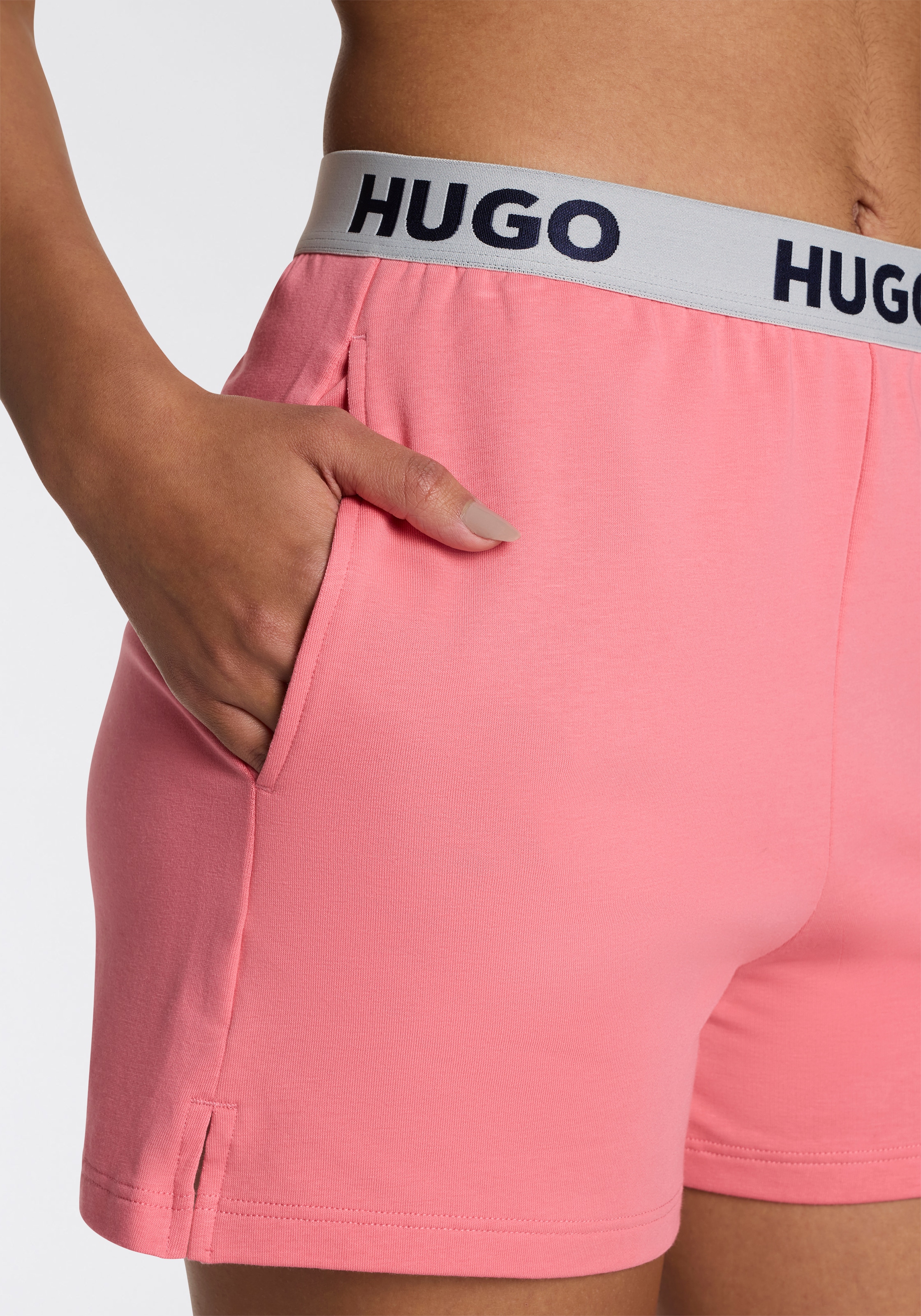 HUGO Underwear Pyjamahose »SPORTY LOGO_SHORTS«, mit elastischem Bund