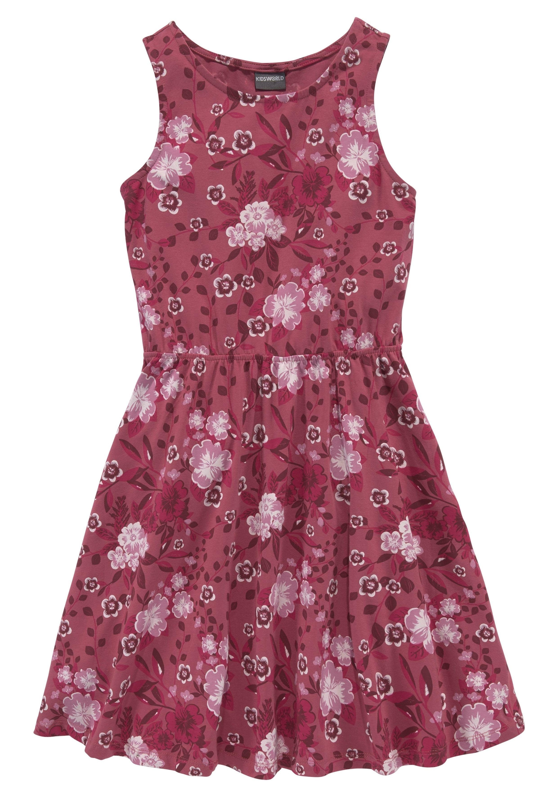 KIDSWORLD Jerseykleid, mit süssen Blümchen