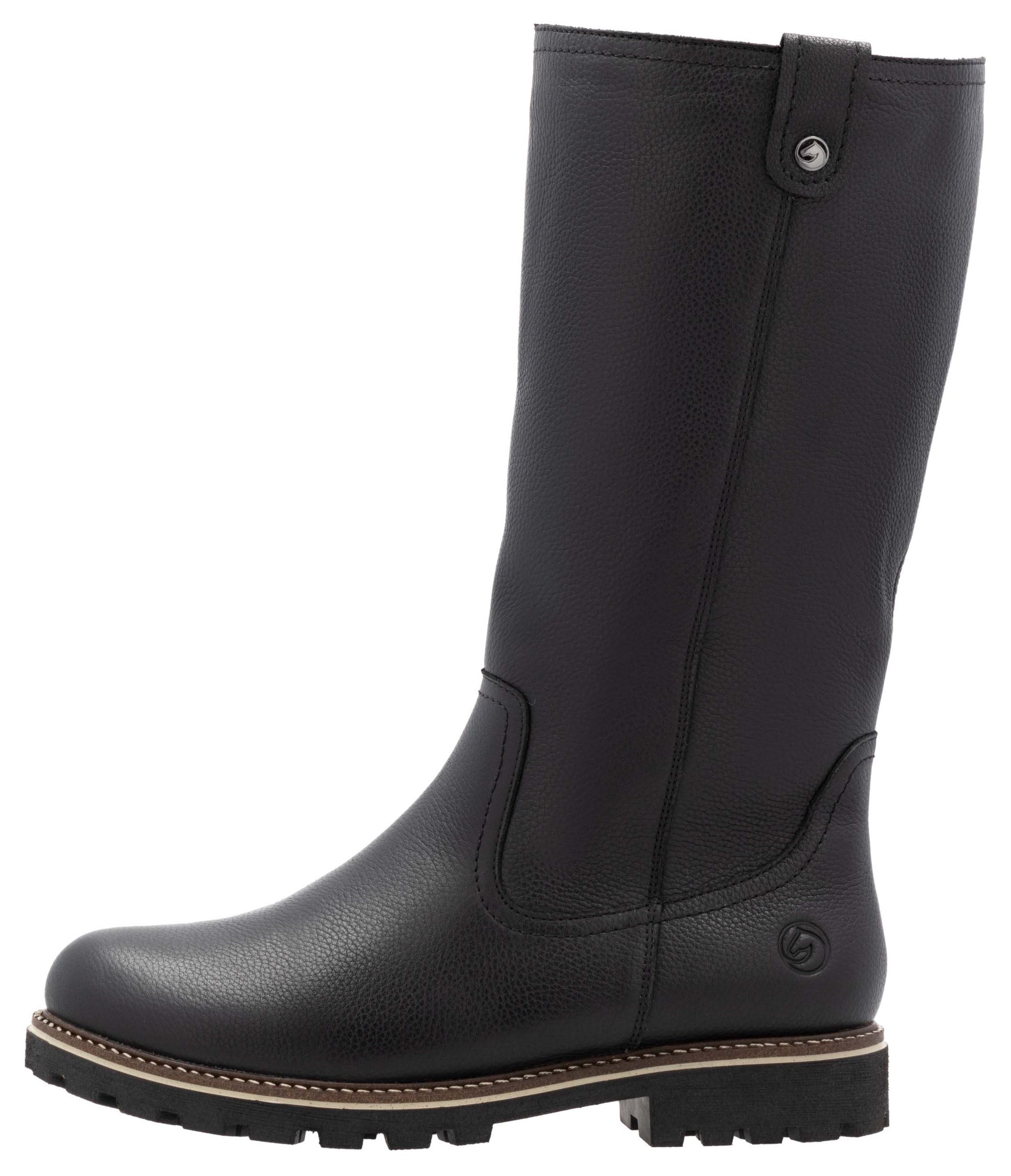 Remonte Winterstiefel, Blockabsatz, Stiefel, Langschaftstiefel mit Innenreissverschluss