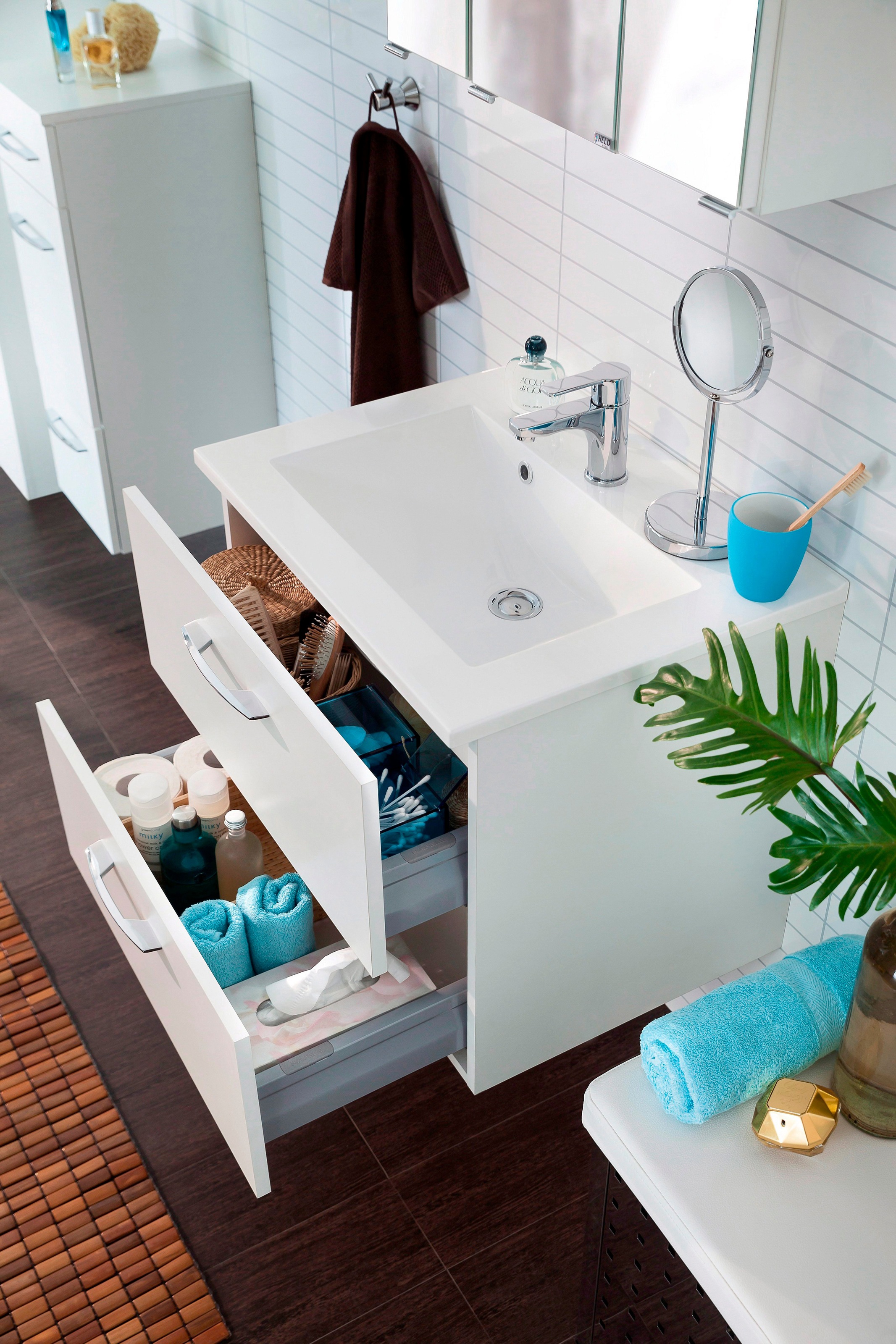 welltime Waschtisch "Portofino" mit Soft-Close-Funktion