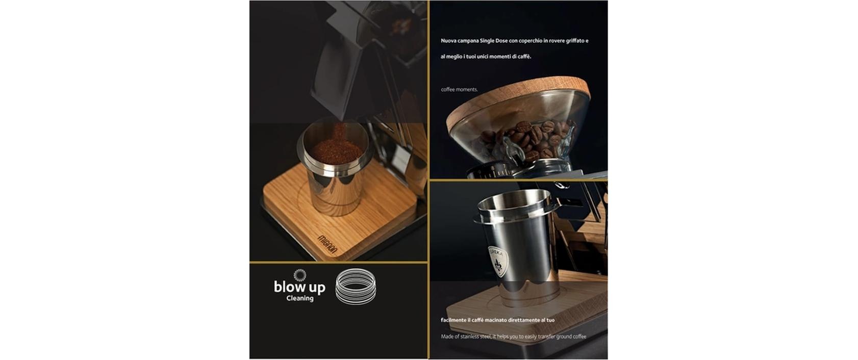 Eureka! Kaffeemühle »Mignon Oro Single Dose«, 320 W, Scheibenmahlwerk, 45 g Bohnenbehälter