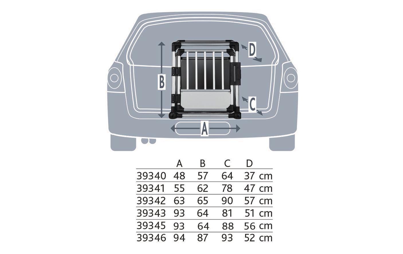 TRIXIE Tiertransportbox »Aluminium M«