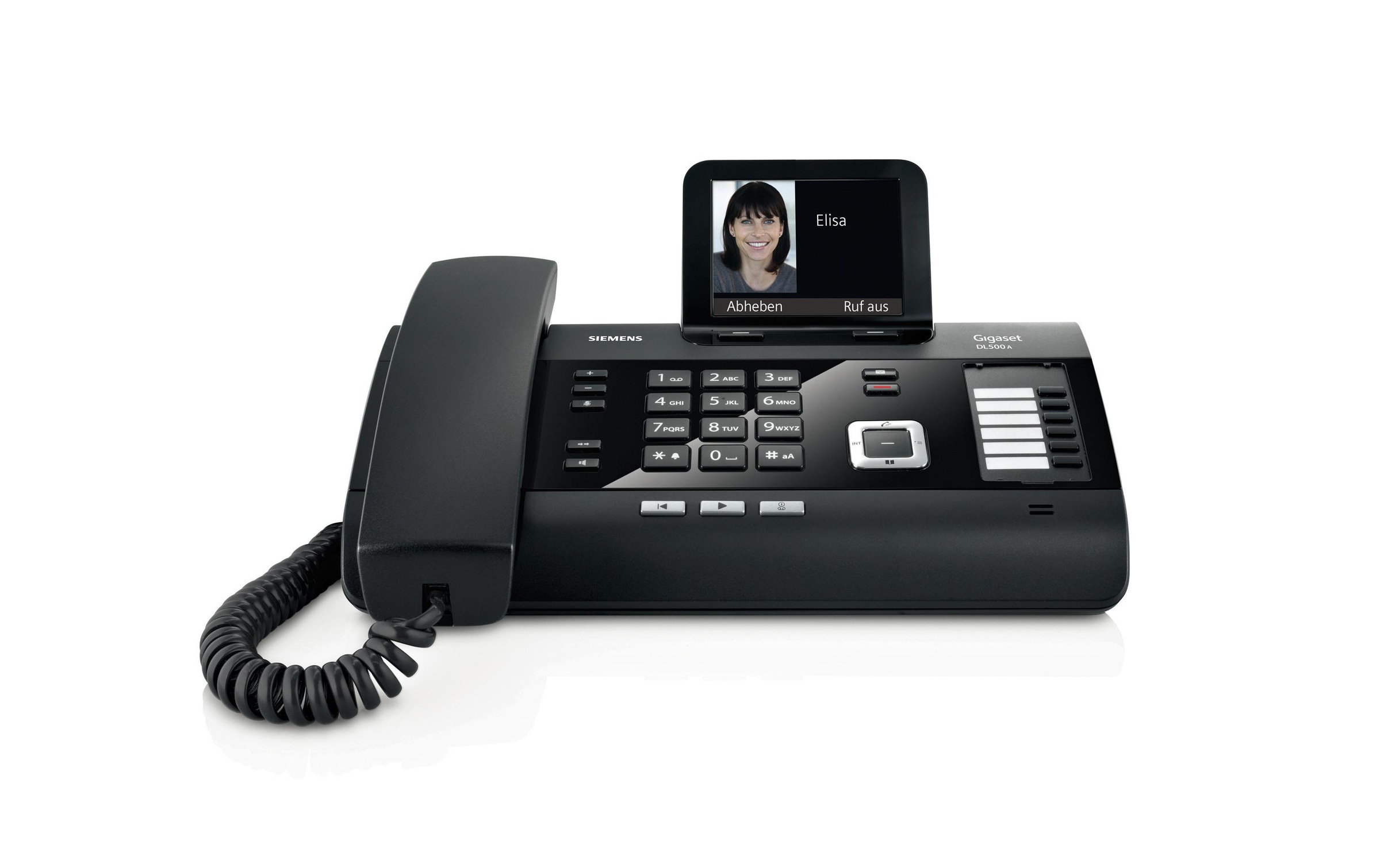 Gigaset Kabelgebundenes Telefon »DL500A Schwarz«