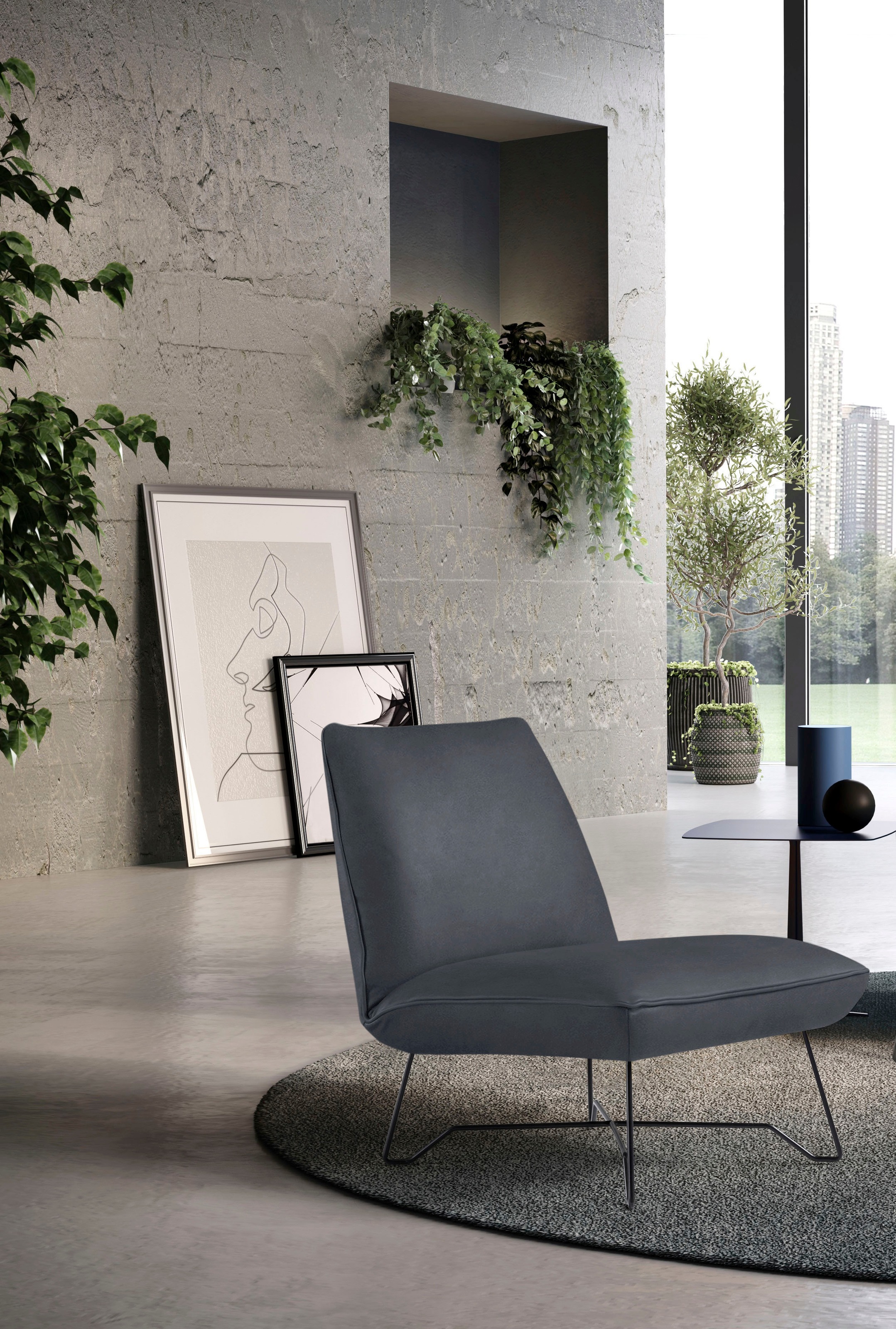 Egoitaliano Sessel "Lia Loungesessel, elegant und stylisch, toller Sitzkomfort" extravaganter Designsessel, Solitärsessel