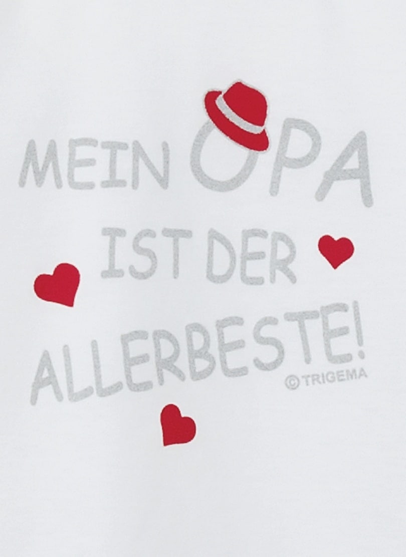 Trigema T-Shirt »TRIGEMA T-Shirt Opas Liebling«, (1 tlg.)