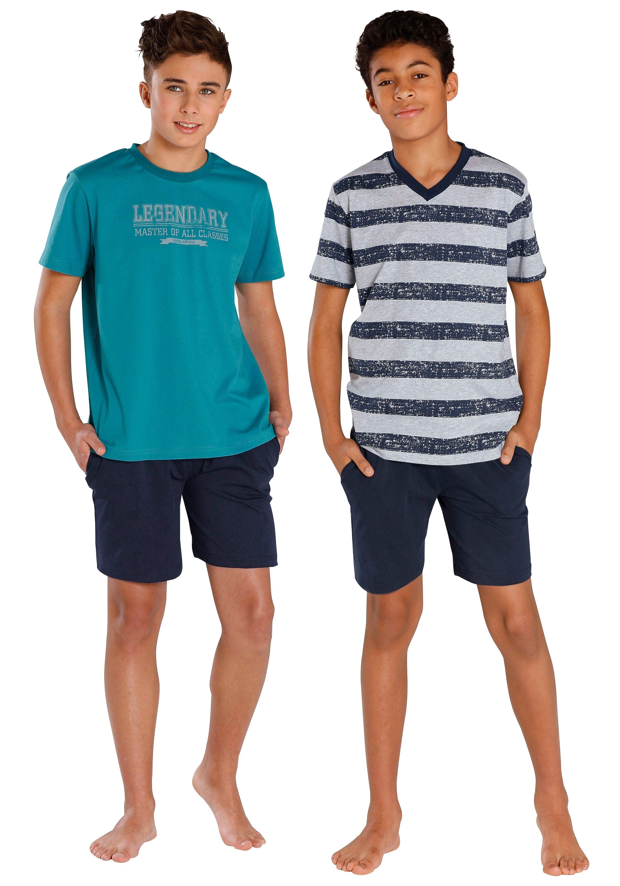 ✵ le 2 tlg., (4 Shirts mit Stück), Shorty, Jelmoli-Versand unterschiedlichen | jogger® bestellen online