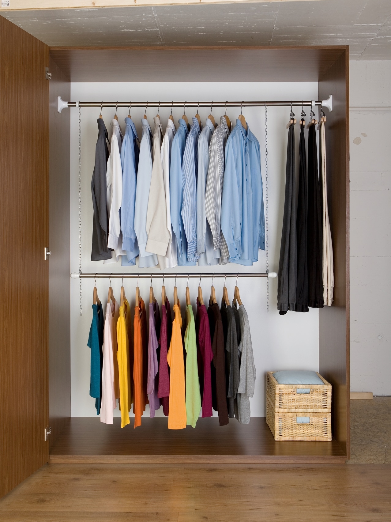 WENKO Teleskopregal »Garderobe«, (Set, 3 St.), flexibles Kleiderstangensystem, belastbar bis 110 kg