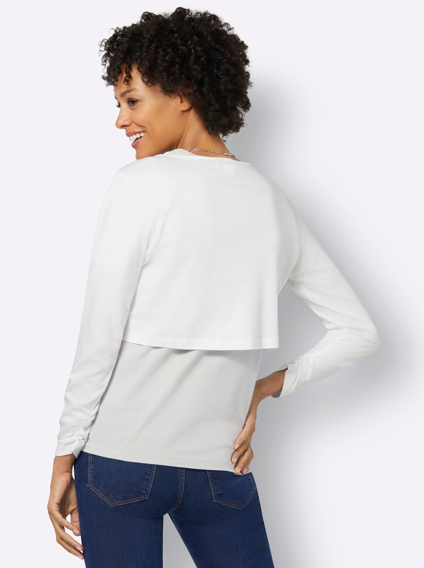 Casual Looks Shirtjacke »Shirtbolero«, (1 tlg.)