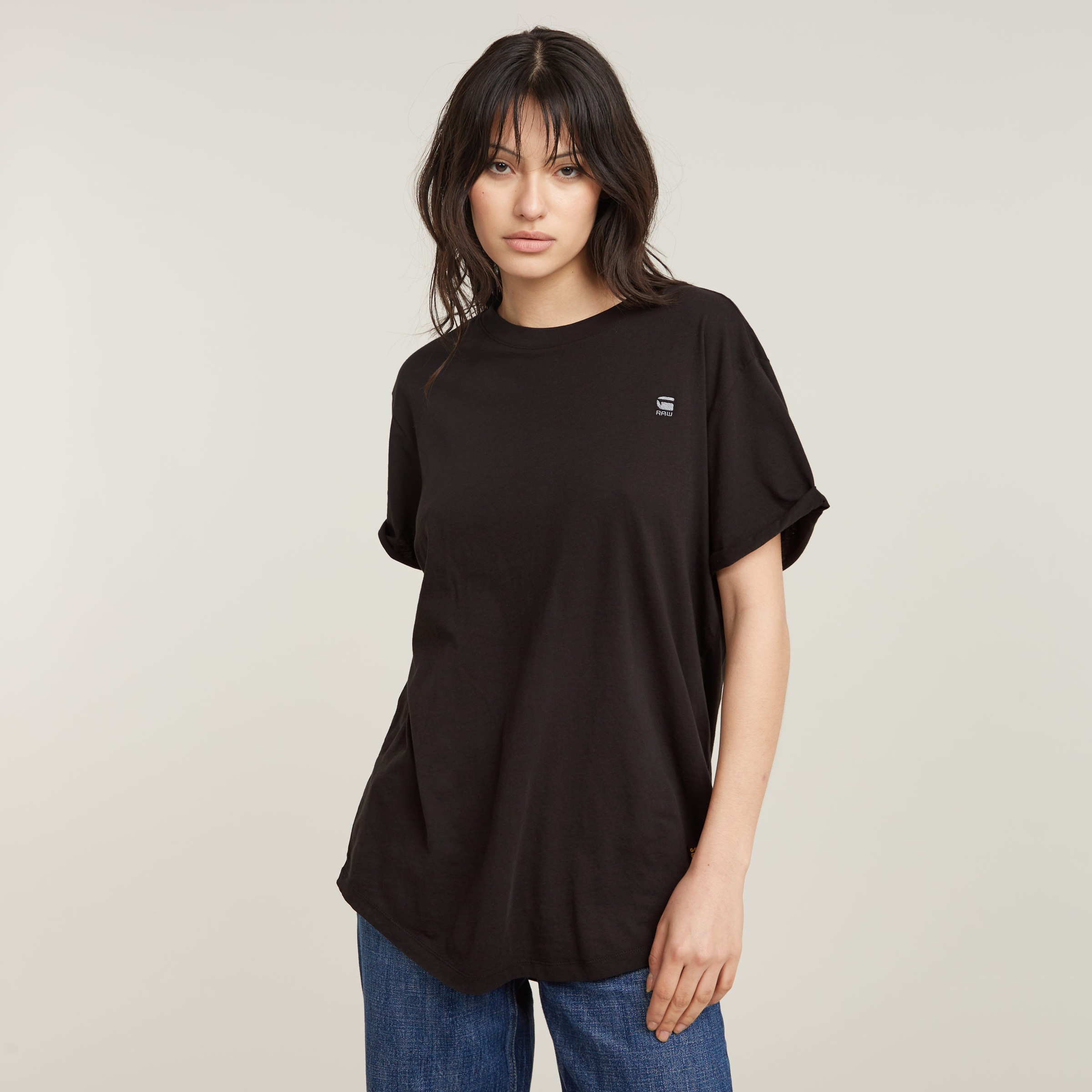 G-STAR T-Shirt »Lash fem loose« mit fixiertem Umschlagsaum