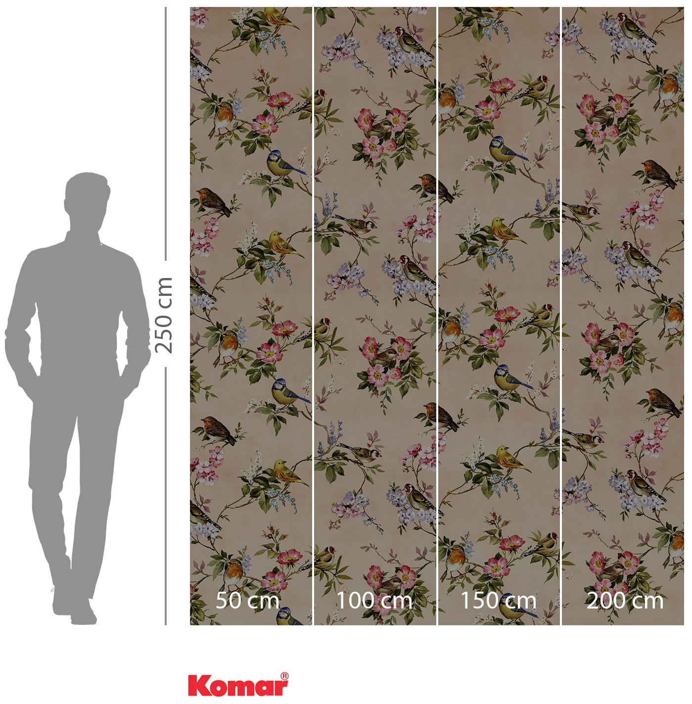 Komar Vliestapete »Digitaldruck Vlies - Concert de Demain - Grösse 200 x 250 cm«, bedruckt, Wohnzimmer, Schlafzimmer