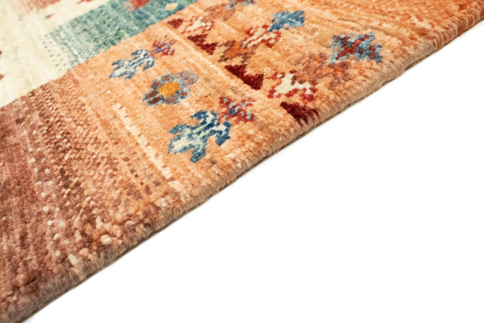 morgenland Wollteppich »Loribaft | mehrfarbig«, handgeknüpft Jelmoli-Versand online handgeknüpft Teppich kaufen rechteckig