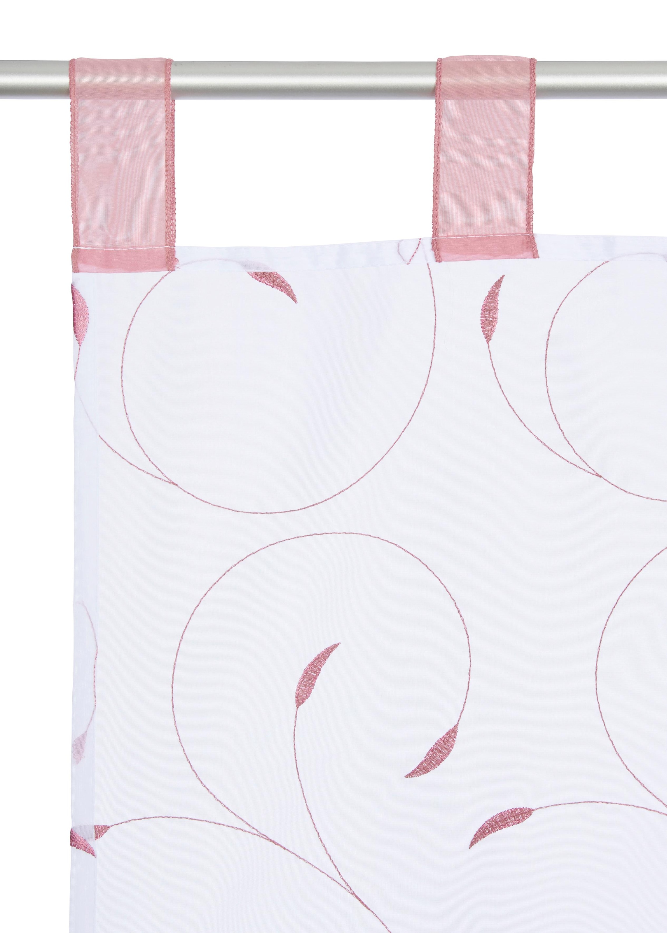 Stickerei mit Bändchenrollo | transparent, Polyester, bestellen home »Clara«, Schlaufen, Jelmoli-Versand online Schlaufen, my