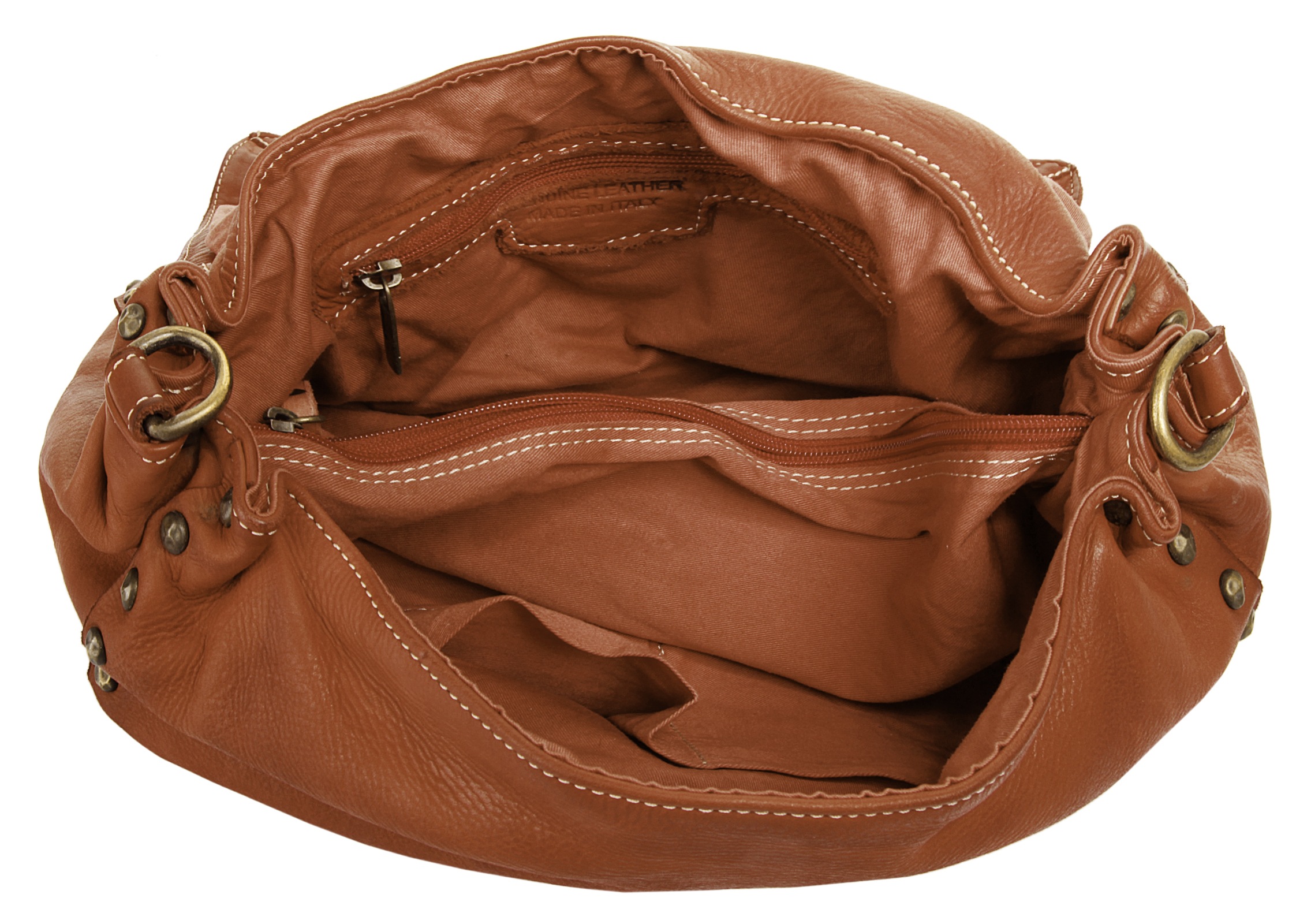 Samantha Look Henkeltasche, echt Leder, Made in Italy
