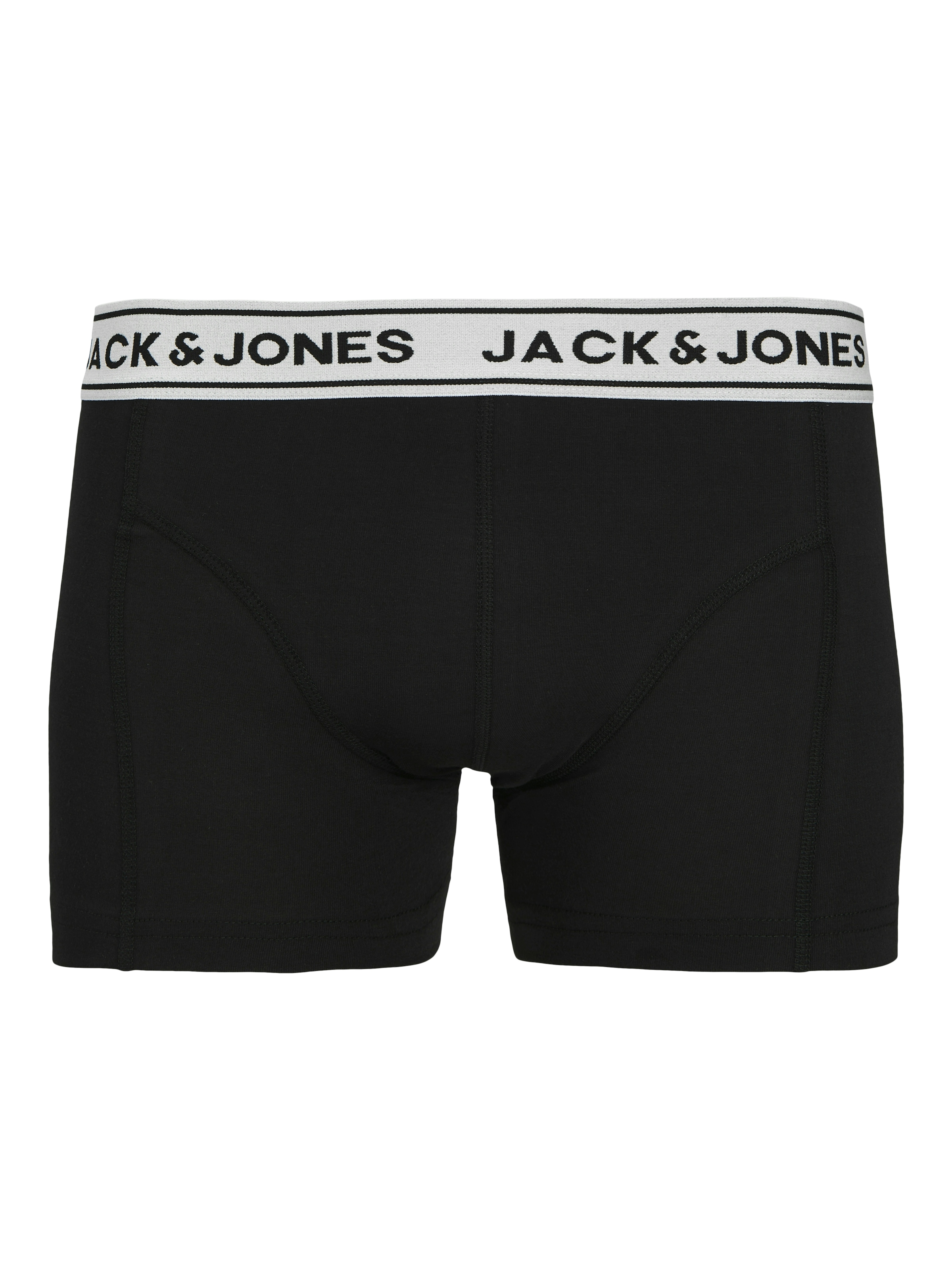 Jack & Jones Trunk »JACCRISP im 6er Pack mit Logobund und Stretchkomfort«, (Packung, 6 St.), unifarben mit Farbeinsatz, modisch, eng anliegend, Baumwollmischung