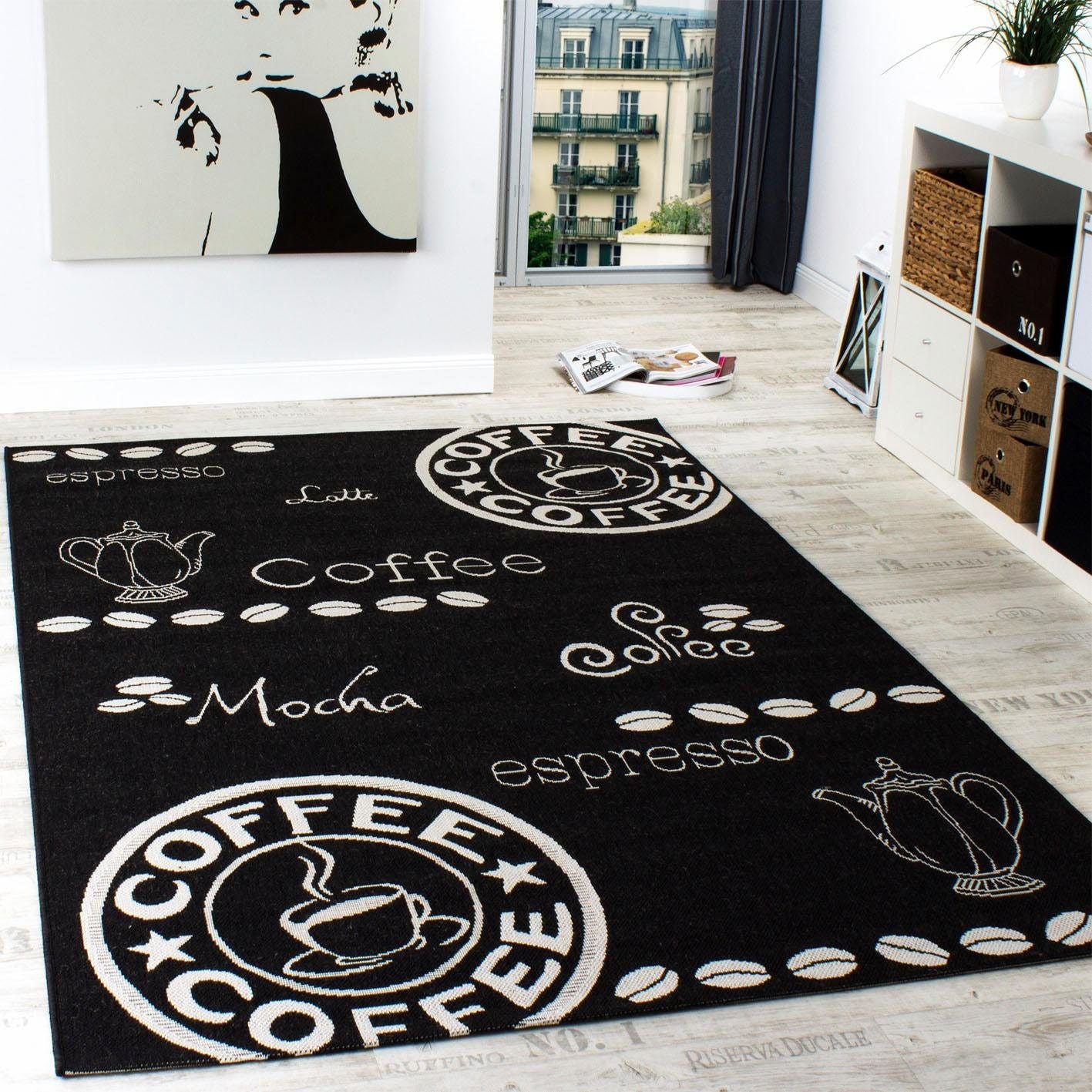 Paco Home Teppich »Country 668«, rechteckig, Sisal-Optik, Motiv Kaffee, In-  und Outdoor geeignet, Wohnzimmer online shoppen | Jelmoli-Versand