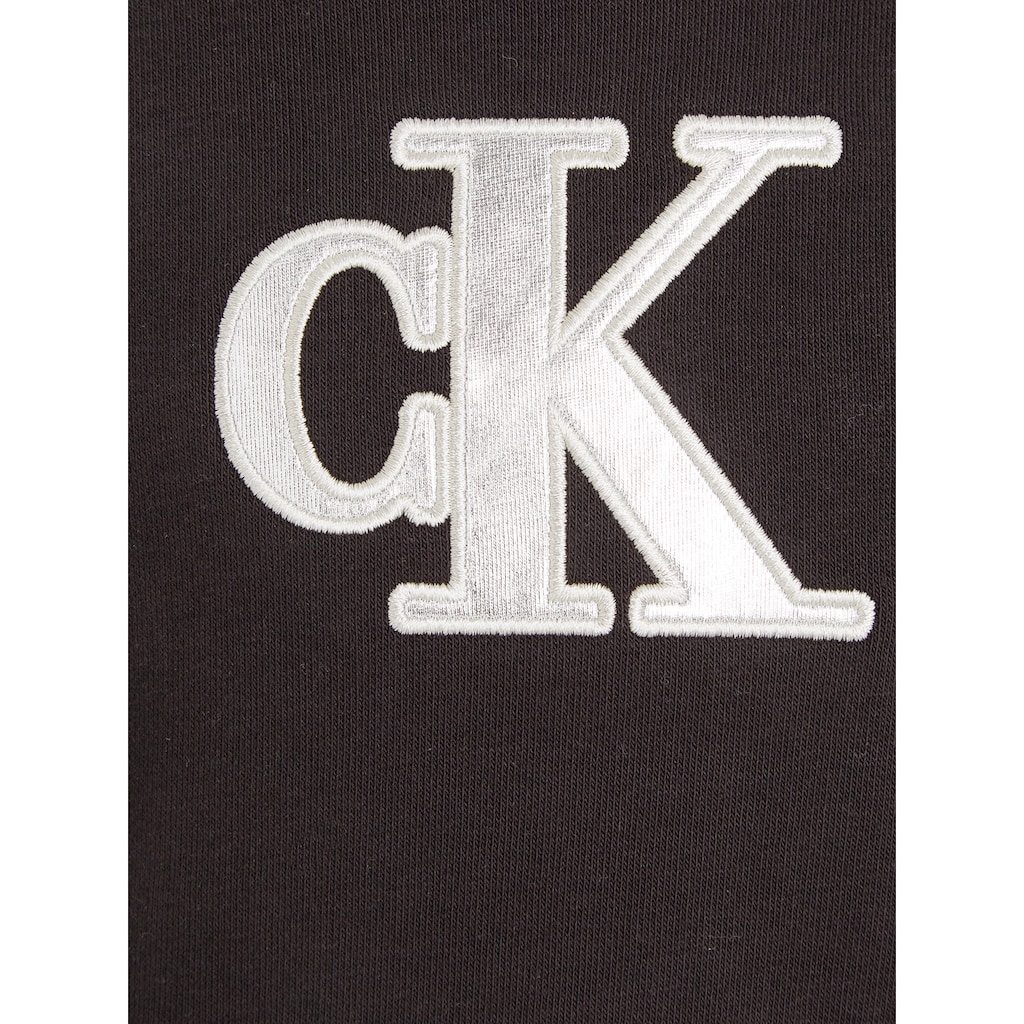 Calvin Klein Jeans Blusenkleid »METALLIC MONOGRAM HWK DRESS«