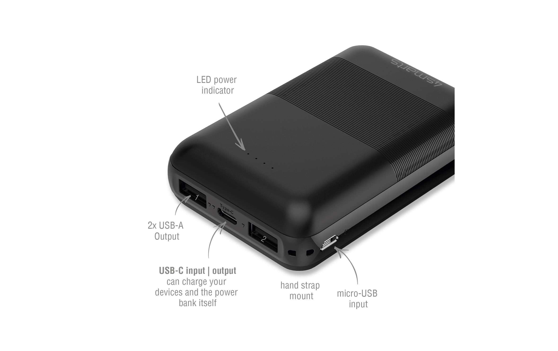 4smarts Powerbank »VoltHub Go2 black«
