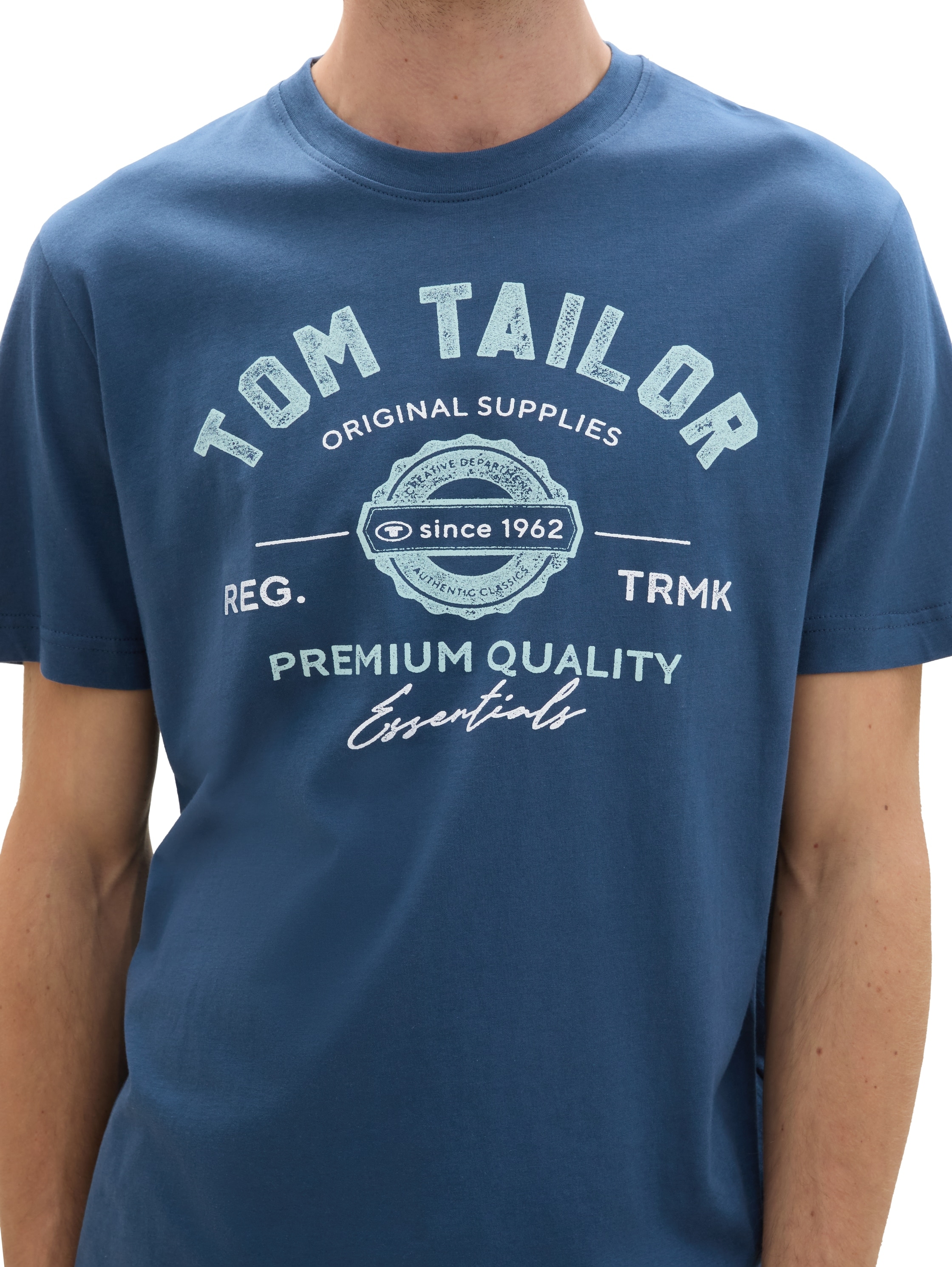 TOM TAILOR T-Shirt, mit grossem Logofrontprint