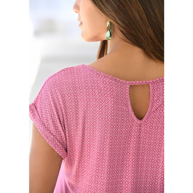 LASCANA T-Shirt, (Packung, 2er-Pack), mit modischem Cut-out im Nacken  online shoppen bei Jelmoli-Versand Schweiz
