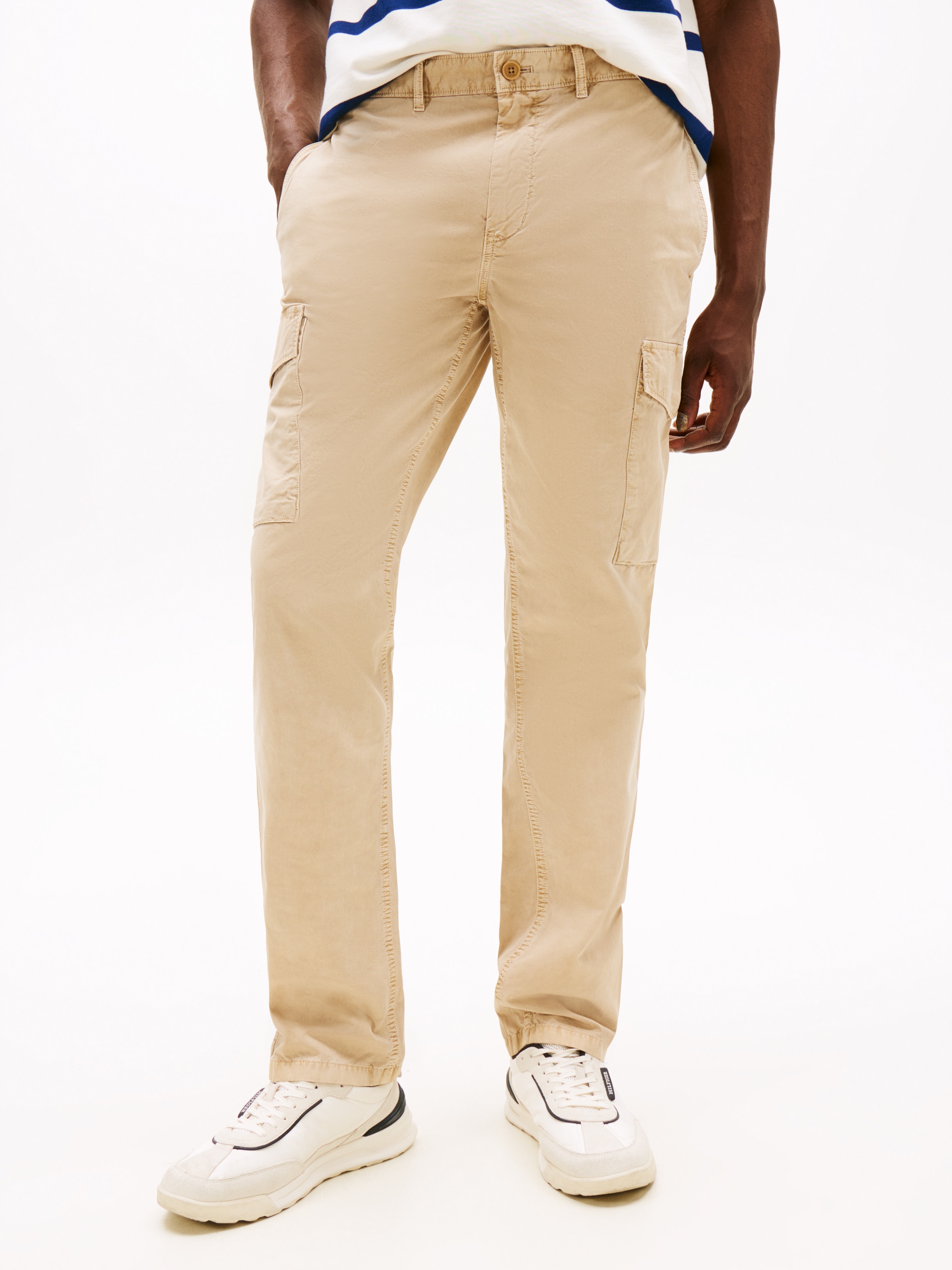 Tommy Hilfiger Cargohose »DENTON LW TWILL« Straight Fit, Baumwolle