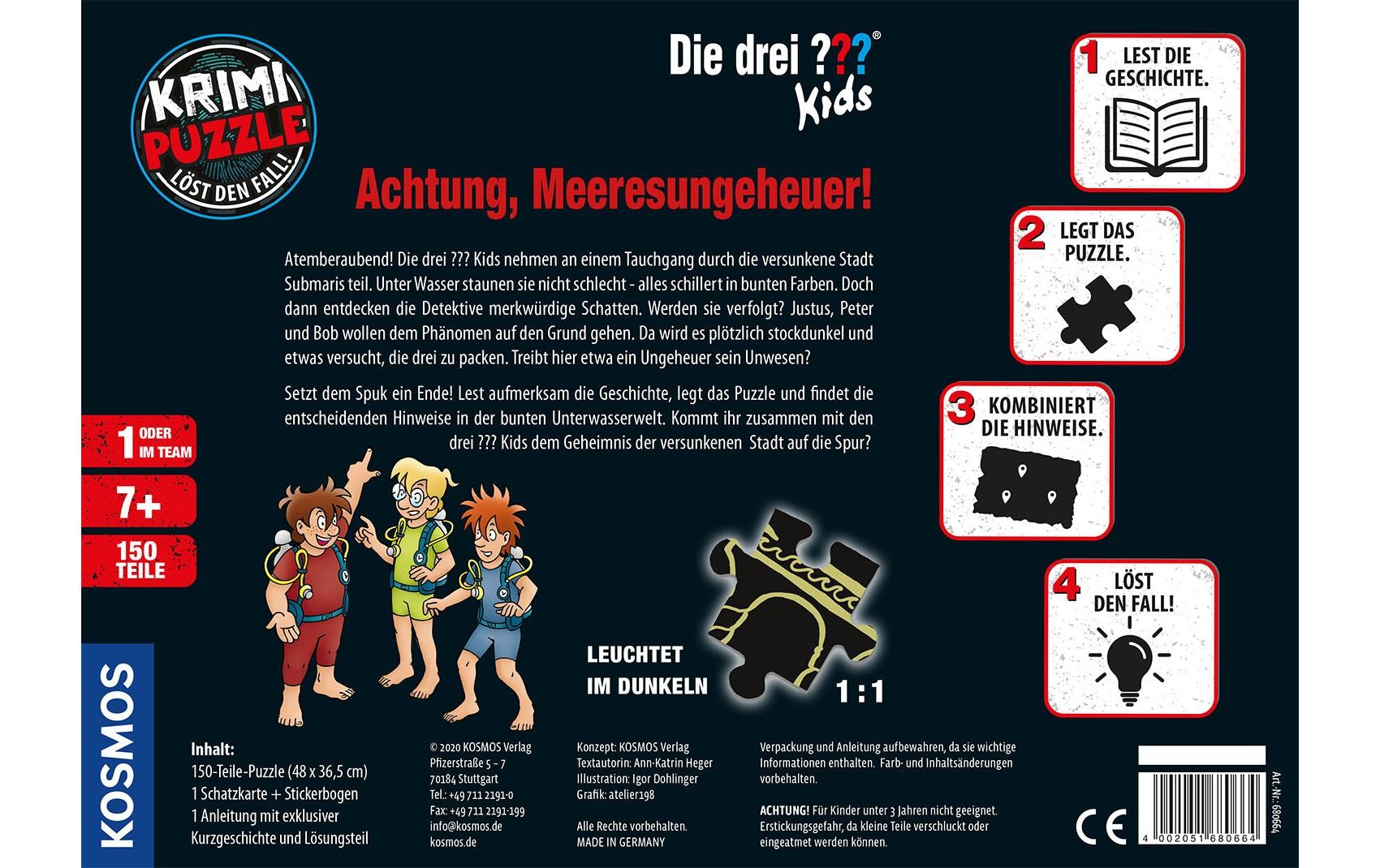 Kosmos Puzzle »Die drei???«, (150 tlg.)