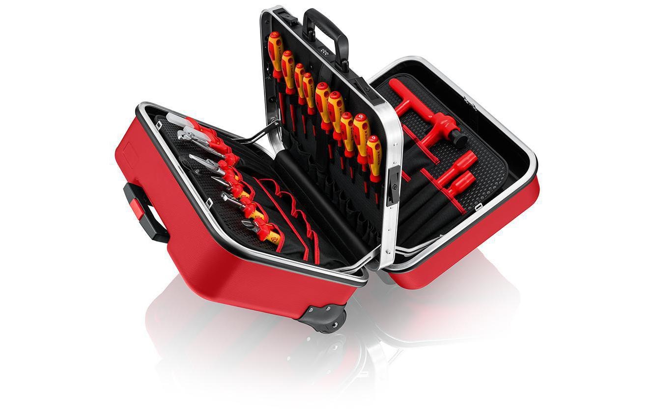Knipex Werkzeugset »BIG Twin Move RED Elektro«, (46 tlg.)
