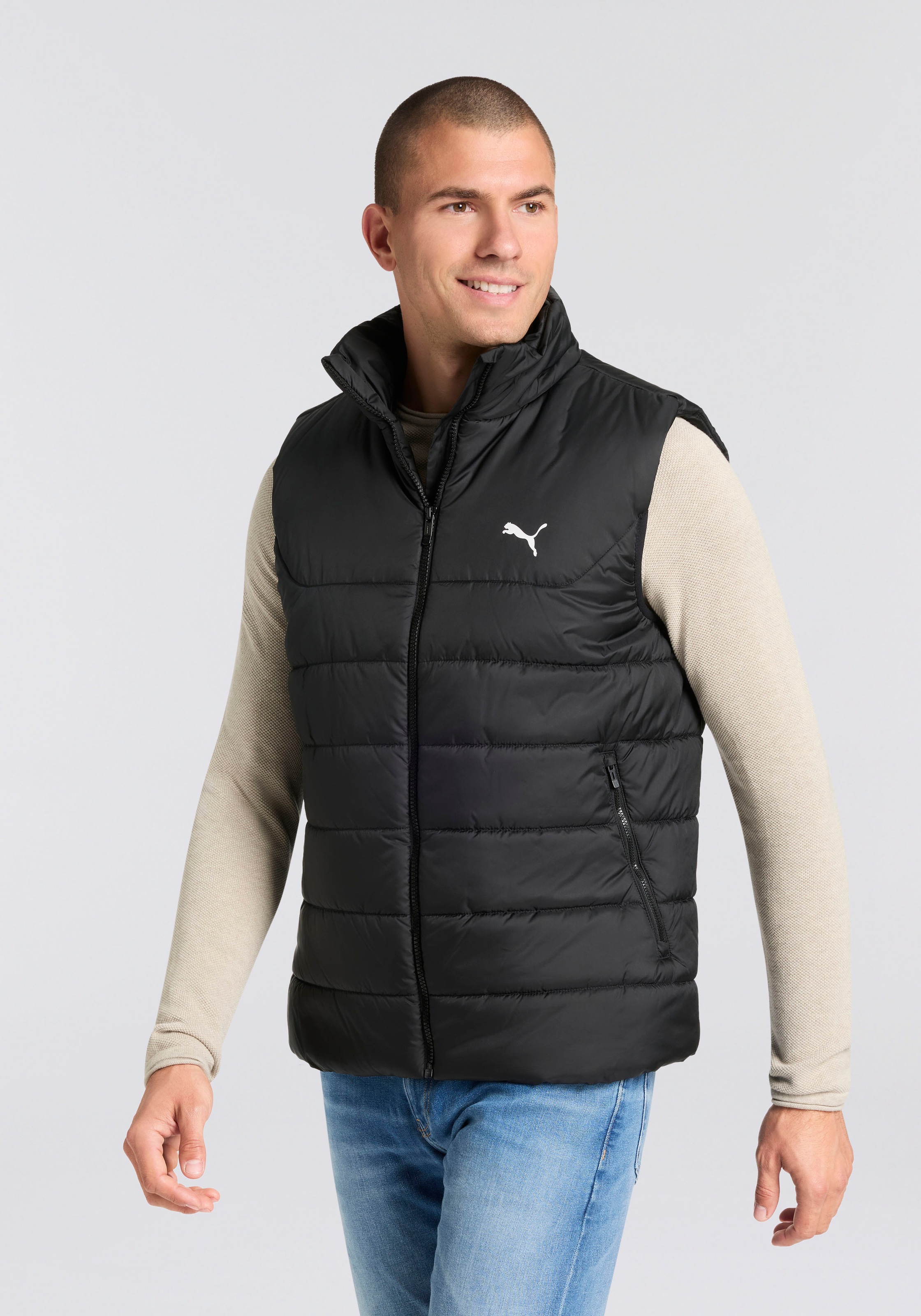 PUMA Winterjacke »ESS PADDED VEST« ohne Kapuze mit sportlichem Stil, warm durch WarmCELL-Technologie