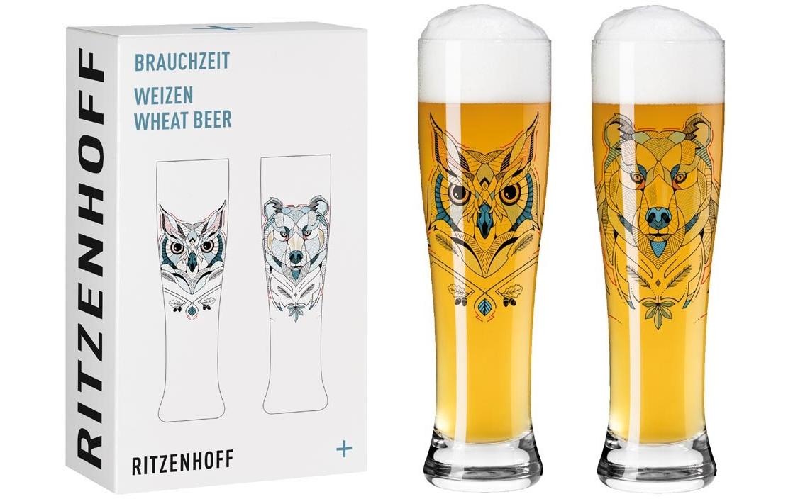 Ritzenhoff Bierglas »Brauchzeit No.«, (2 tlg.)