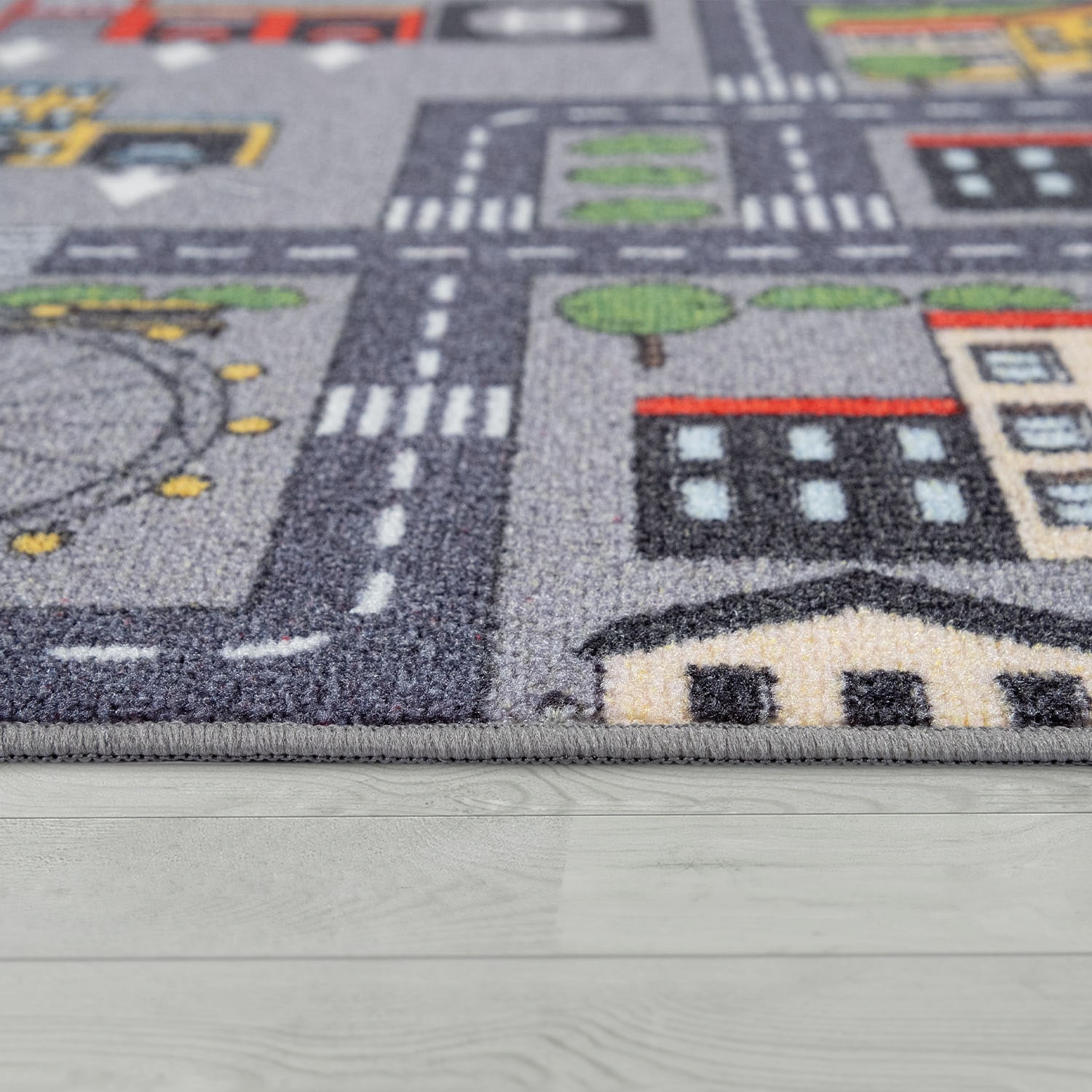 Paco Home Kinderteppich »Bino 577«, rechteckig, 5 mm Höhe, Strassen-Spiel-Teppich, Kinderzimmer